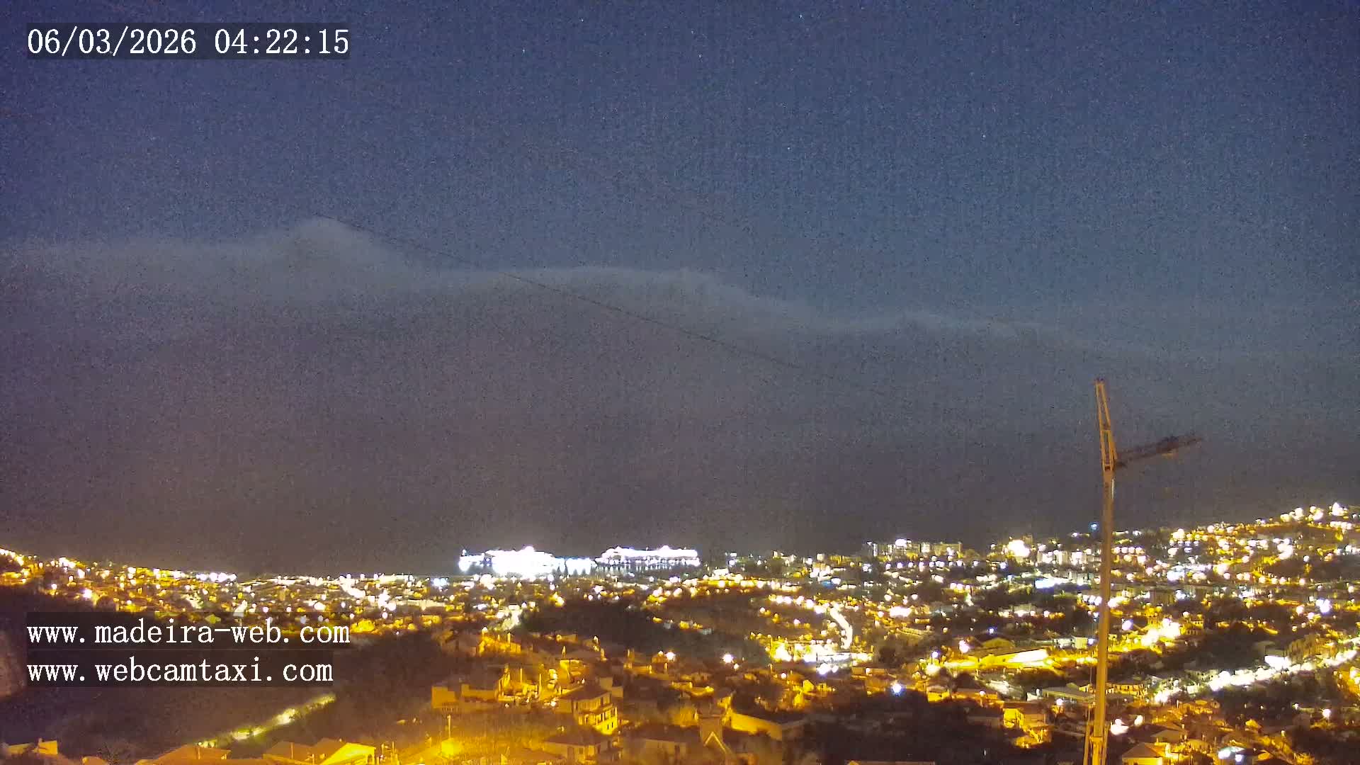 Funchal City  Skyline Live Cam from Sao Roque - Funchal, Madeira, Portugal