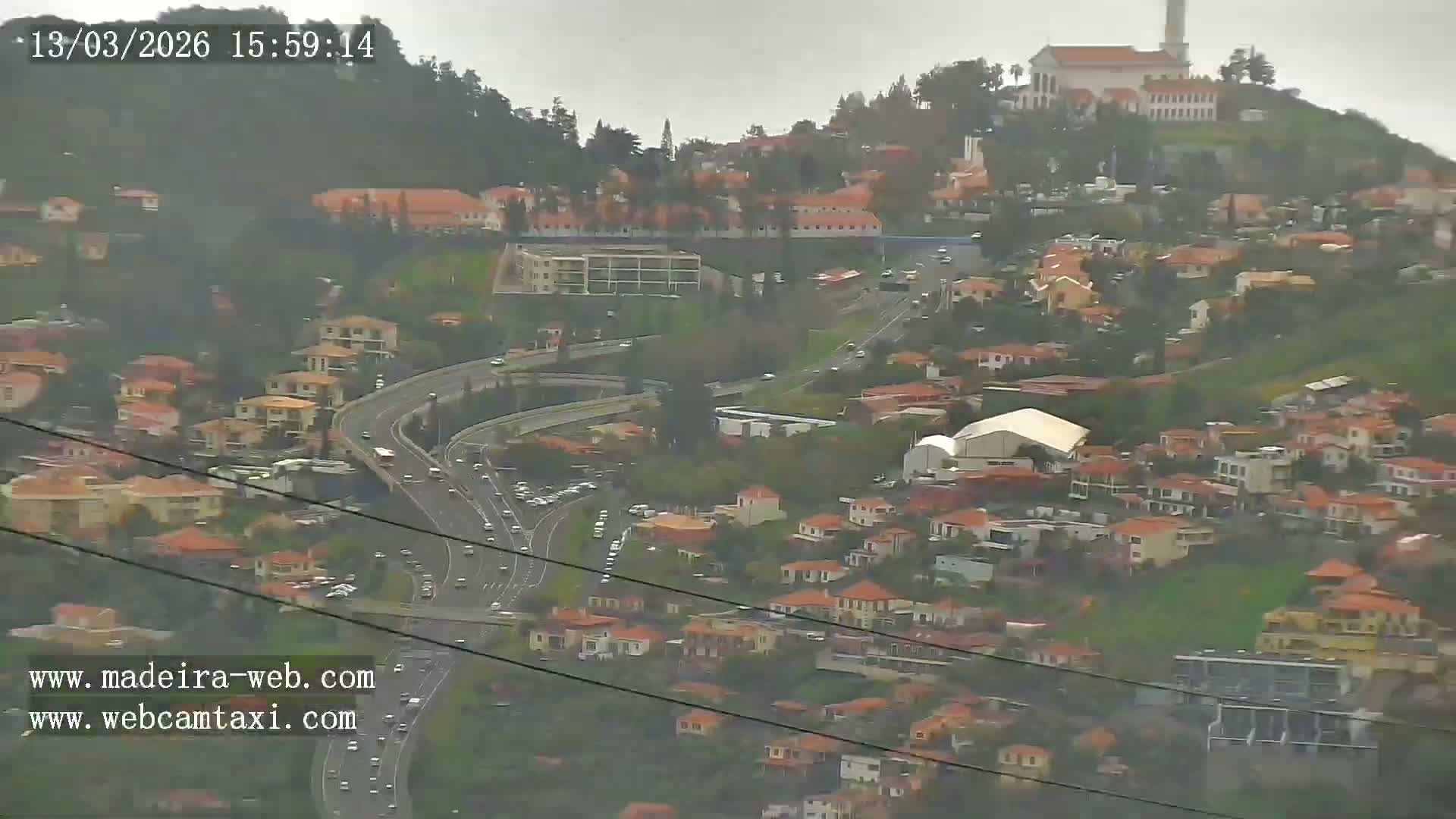 Funchal City  Skyline Live Cam from Sao Roque - Funchal, Madeira, Portugal