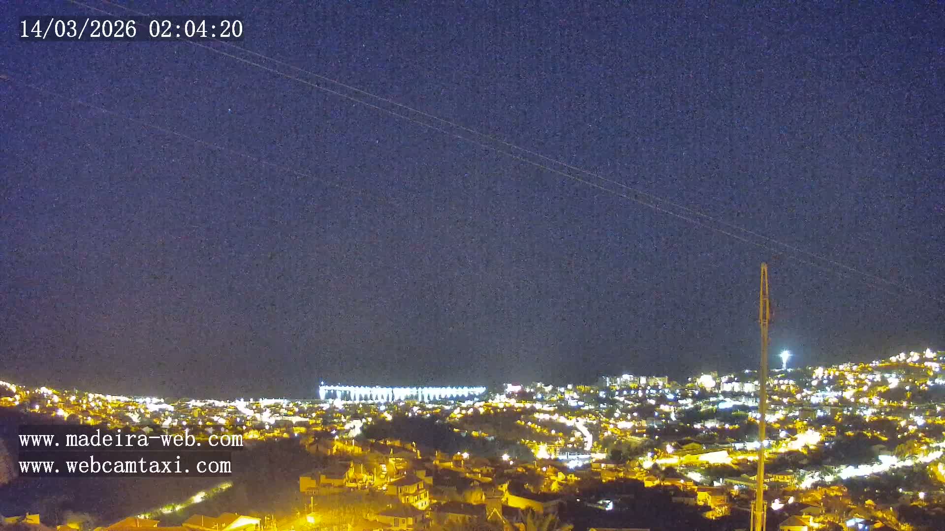 Funchal City  Skyline Live Cam from Sao Roque - Funchal, Madeira, Portugal