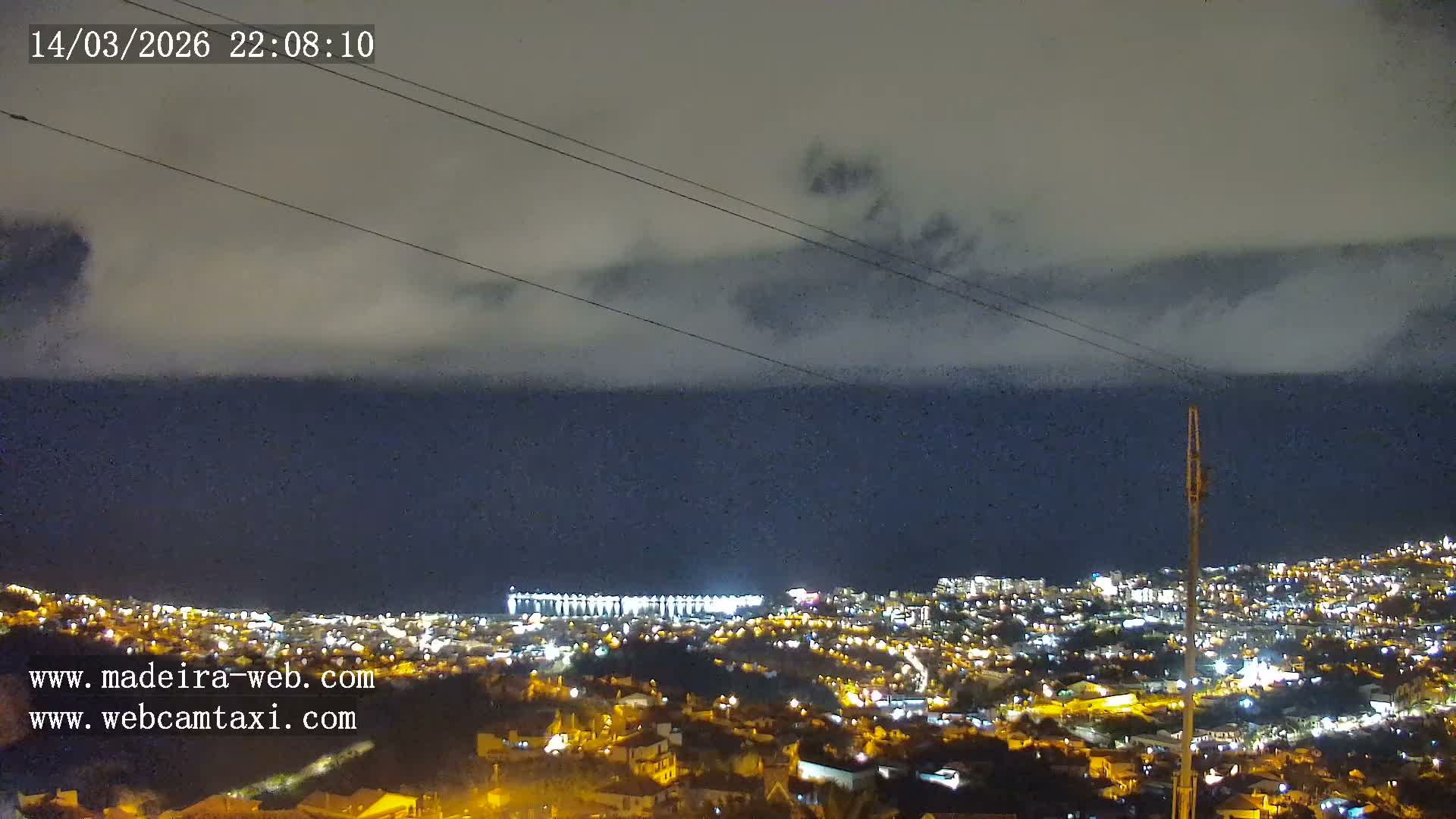 Funchal City  Skyline Live Cam from Sao Roque - Funchal, Madeira, Portugal