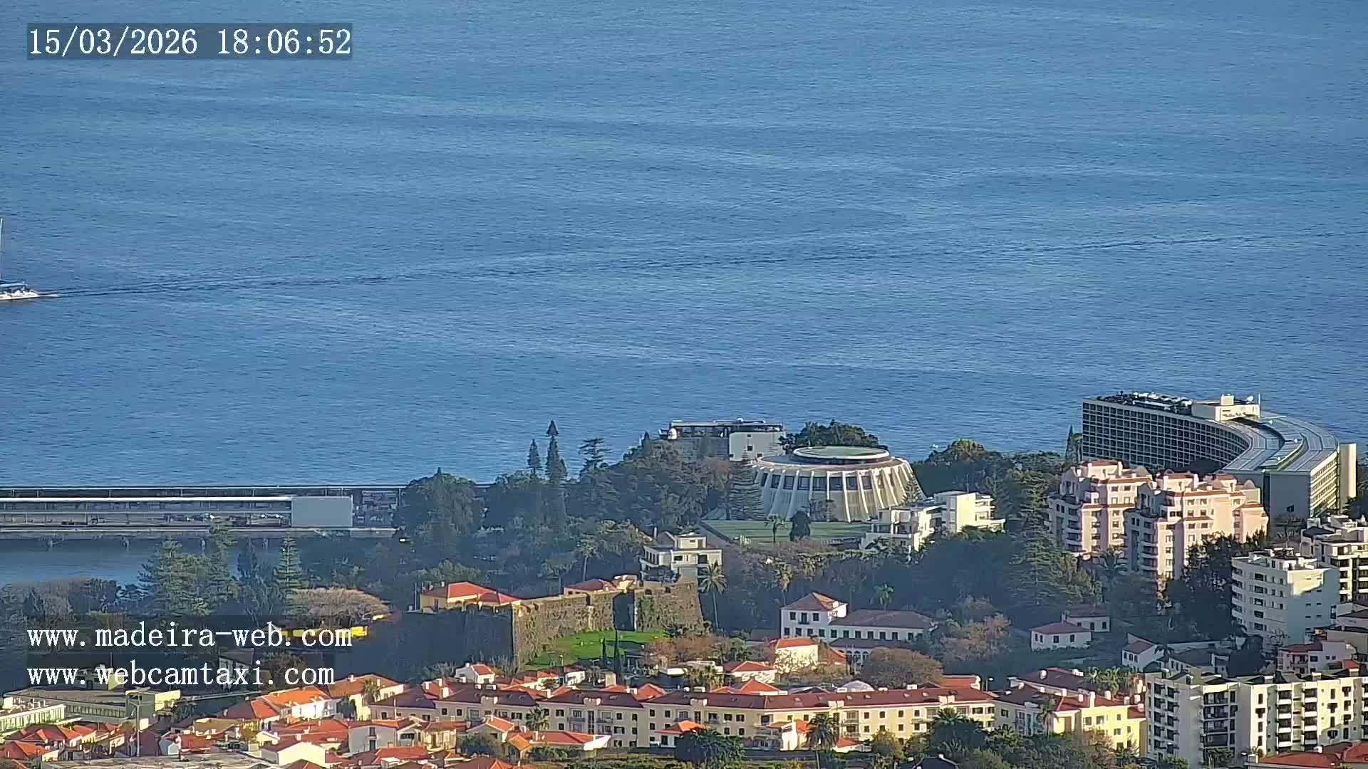 Funchal City  Skyline Live Cam from Sao Roque - Funchal, Madeira, Portugal