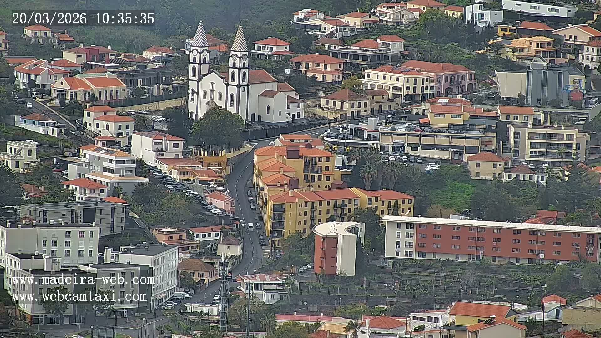 Funchal City  Skyline Live Cam from Sao Roque - Funchal, Madeira, Portugal