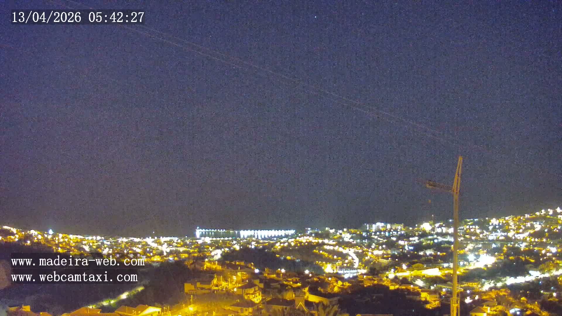 Funchal City  Skyline Live Cam from Sao Roque - Funchal, Madeira, Portugal
