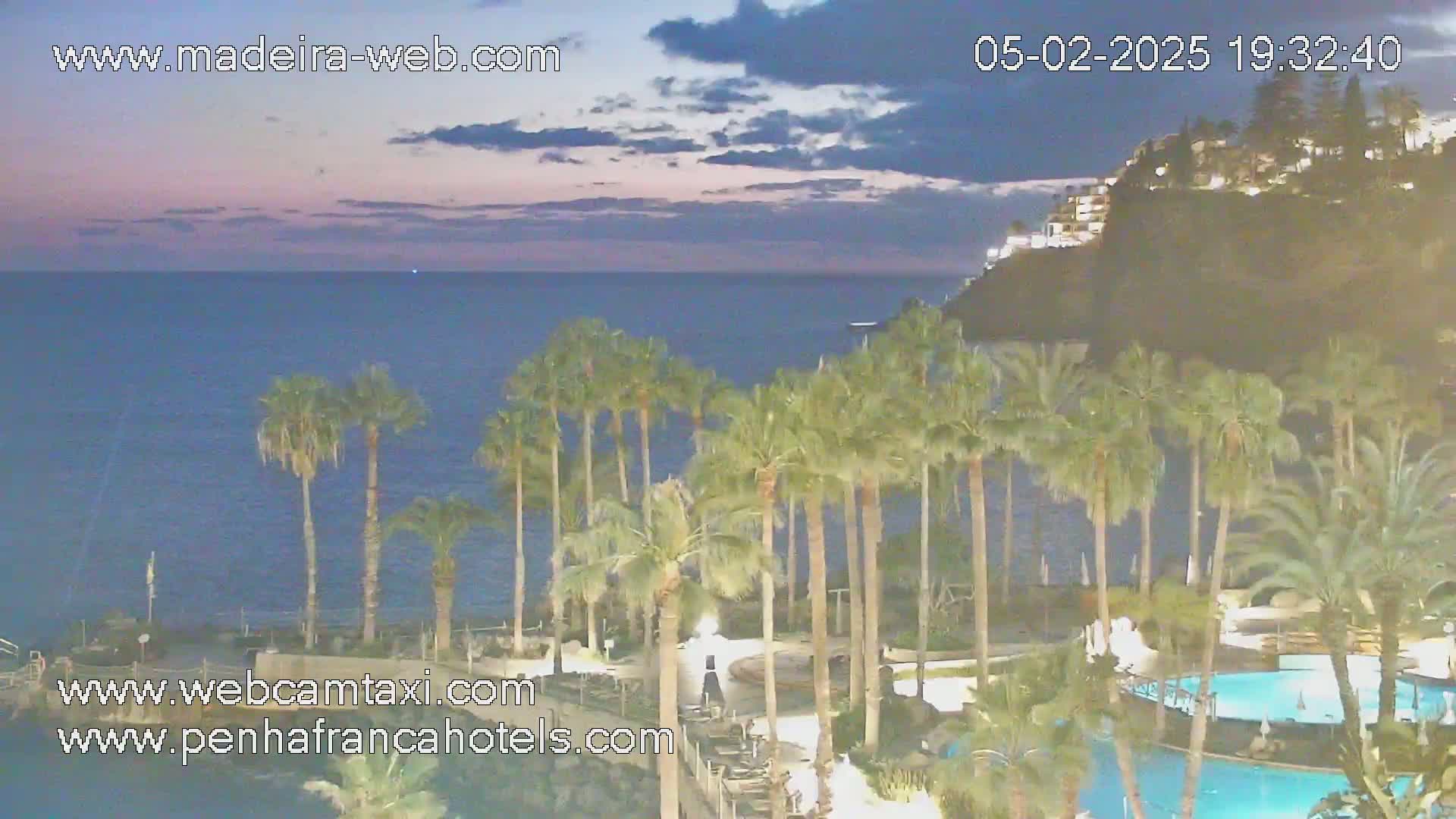 Funchal City View from Penha de Franca Hotel Live Cam - Funchal, Madeira, Portugal