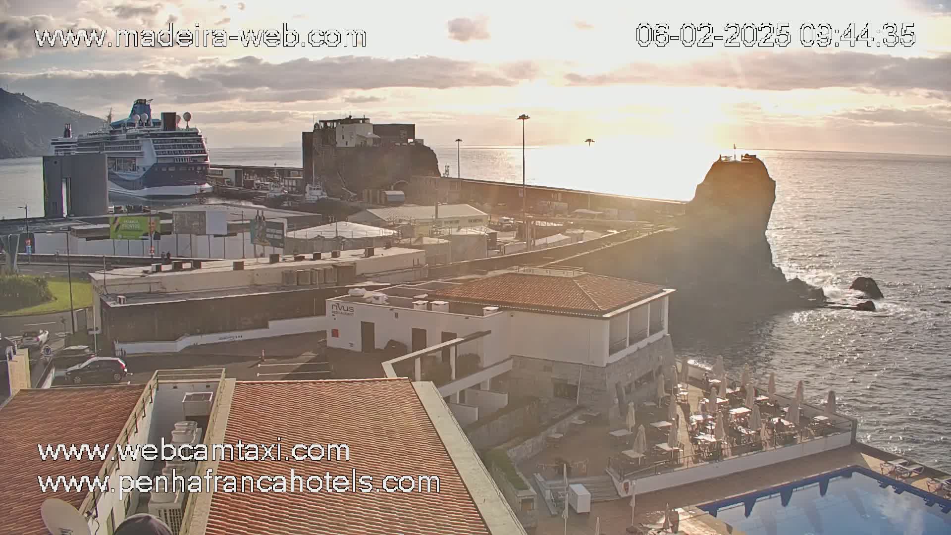 Funchal City View from Penha de Franca Hotel Live Cam - Funchal, Madeira, Portugal