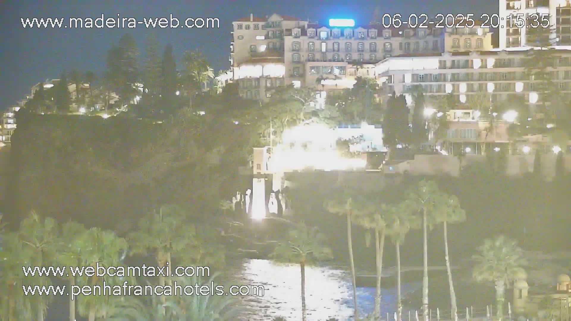 Funchal City View from Penha de Franca Hotel Live Cam - Funchal, Madeira, Portugal