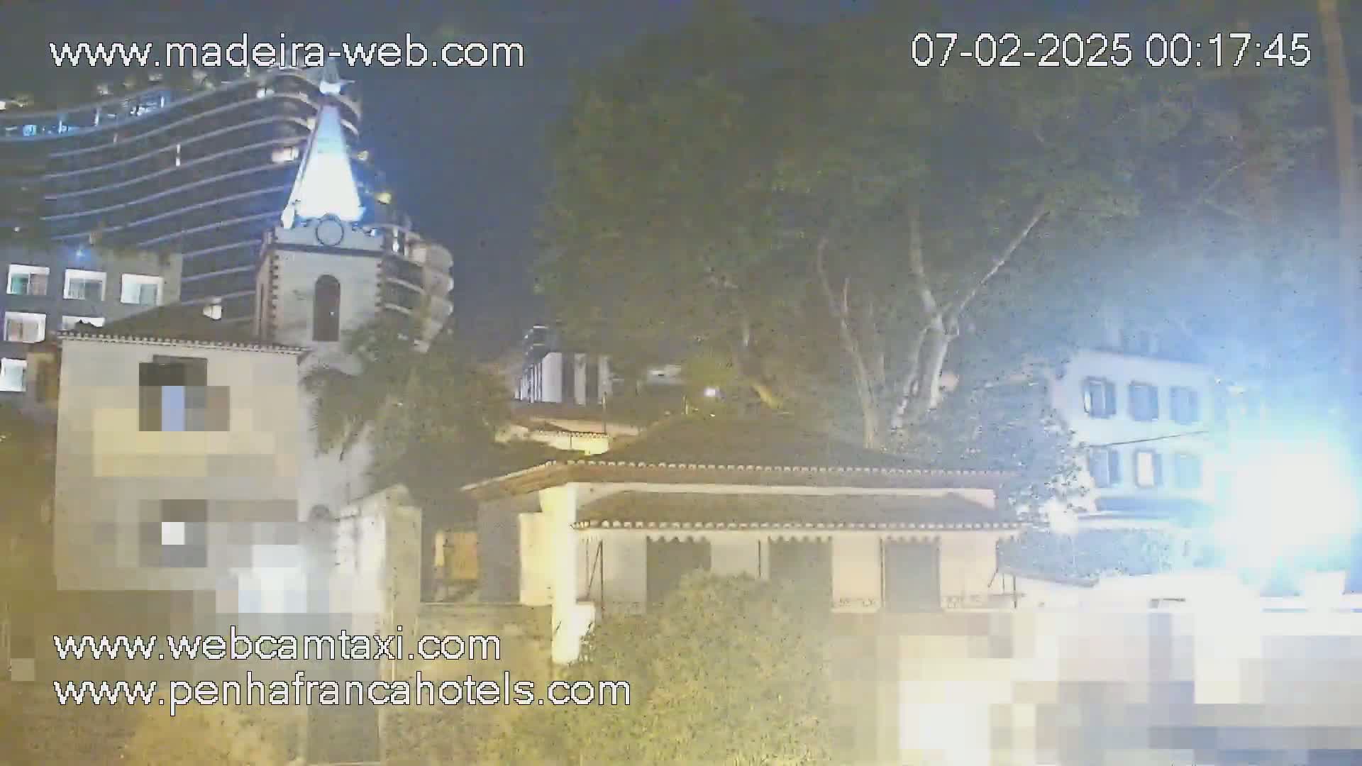 Funchal City View from Penha de Franca Hotel Live Cam - Funchal, Madeira, Portugal