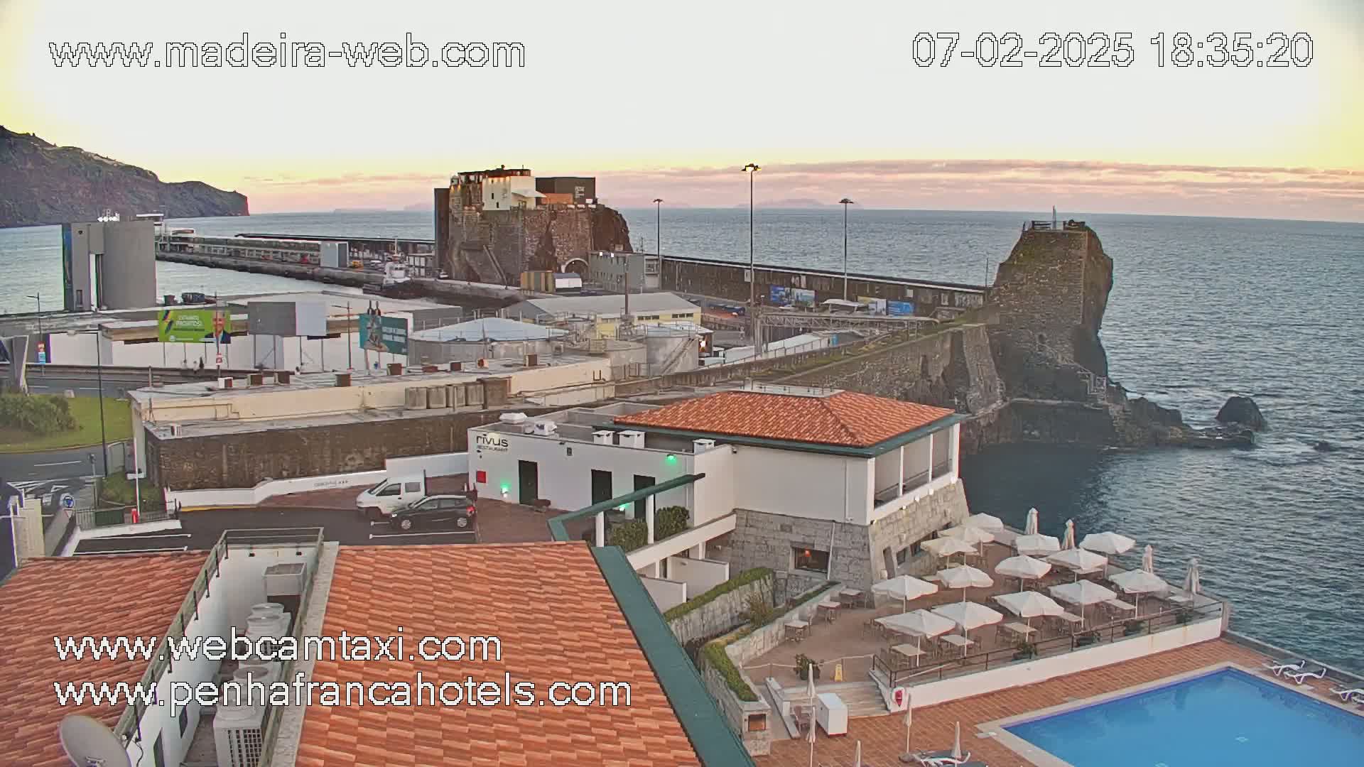Funchal City View from Penha de Franca Hotel Live Cam - Funchal, Madeira, Portugal