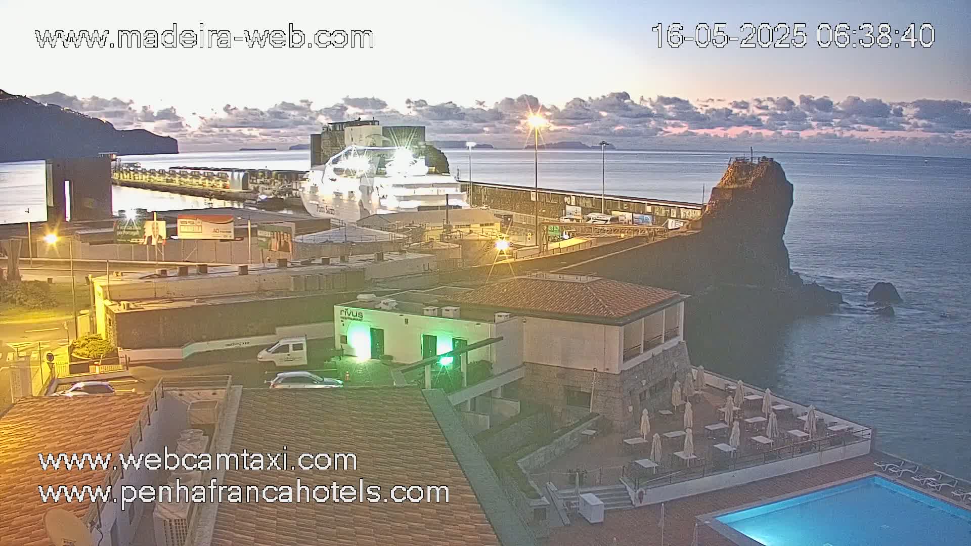 Funchal City View from Penha de Franca Hotel Live Cam - Funchal, Madeira, Portugal
