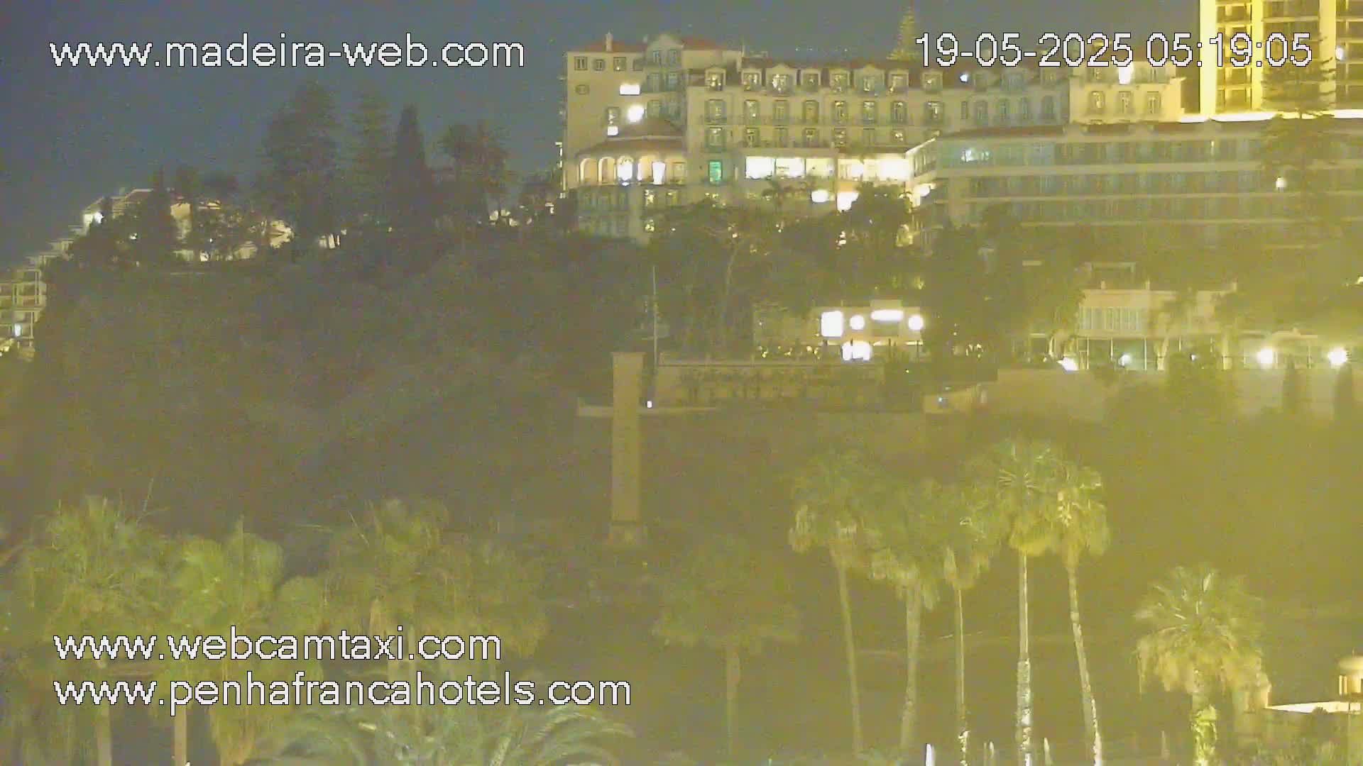 Funchal City View from Penha de Franca Hotel Live Cam - Funchal, Madeira, Portugal