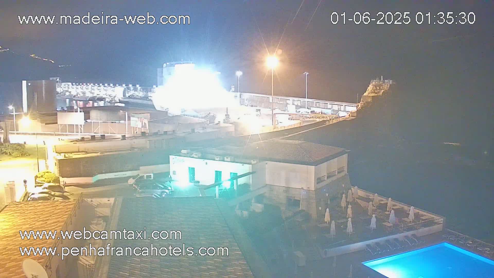 Funchal City View from Penha de Franca Hotel Live Cam - Funchal, Madeira, Portugal