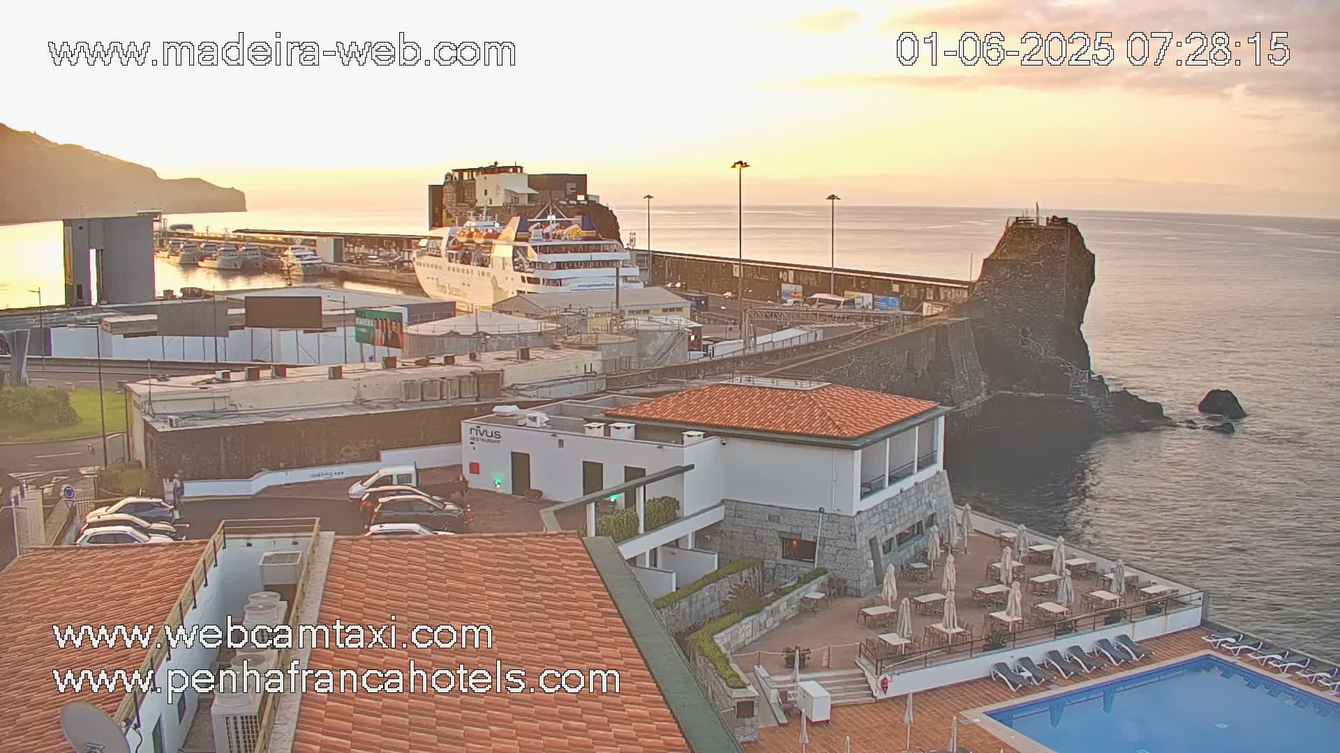 Funchal City View from Penha de Franca Hotel Live Cam - Funchal, Madeira, Portugal