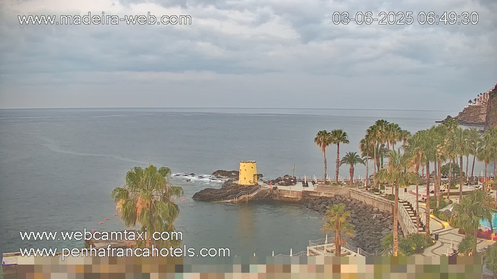 Funchal City View from Penha de Franca Hotel Live Cam - Funchal, Madeira, Portugal