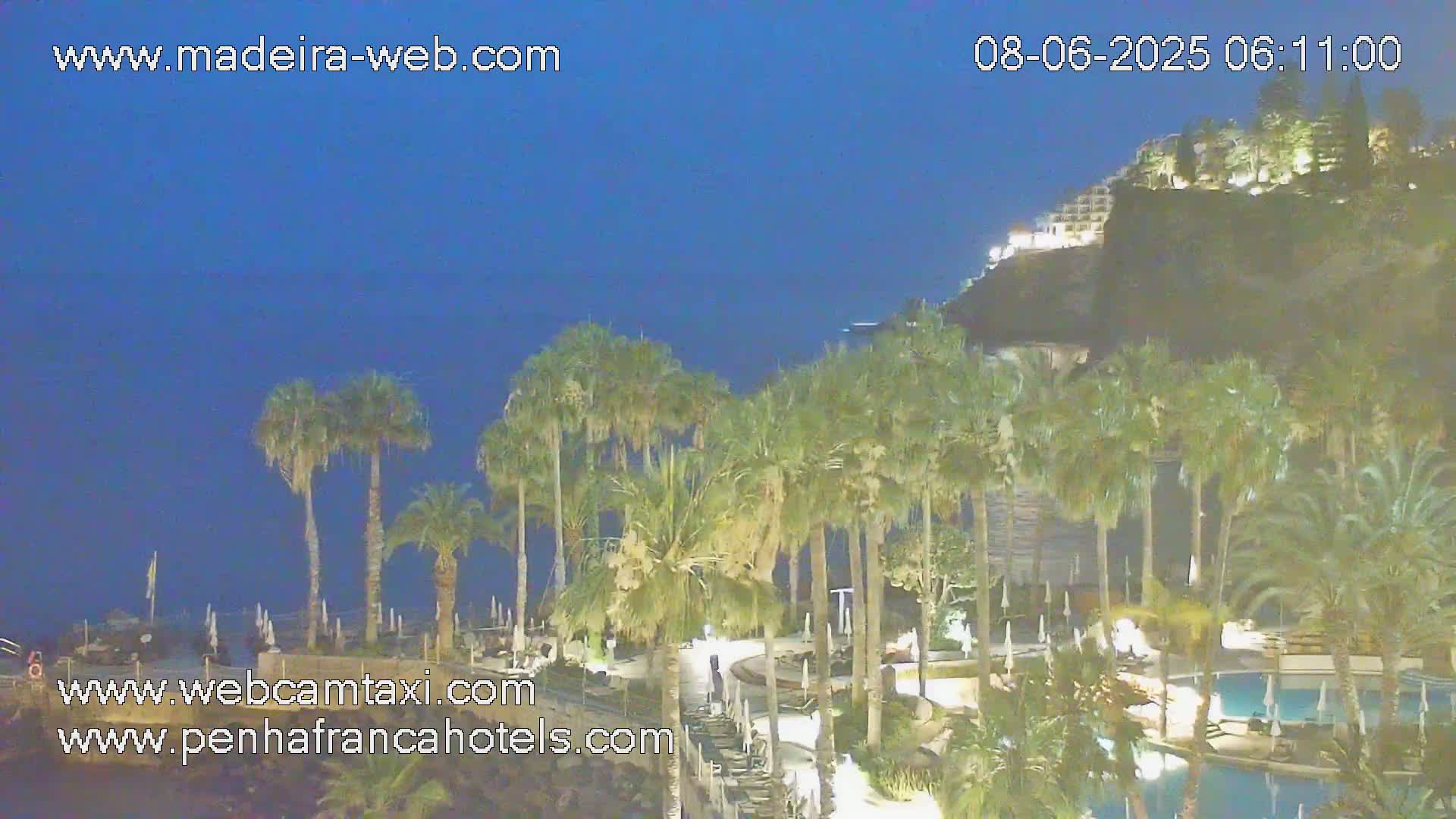Funchal City View from Penha de Franca Hotel Live Cam - Funchal, Madeira, Portugal