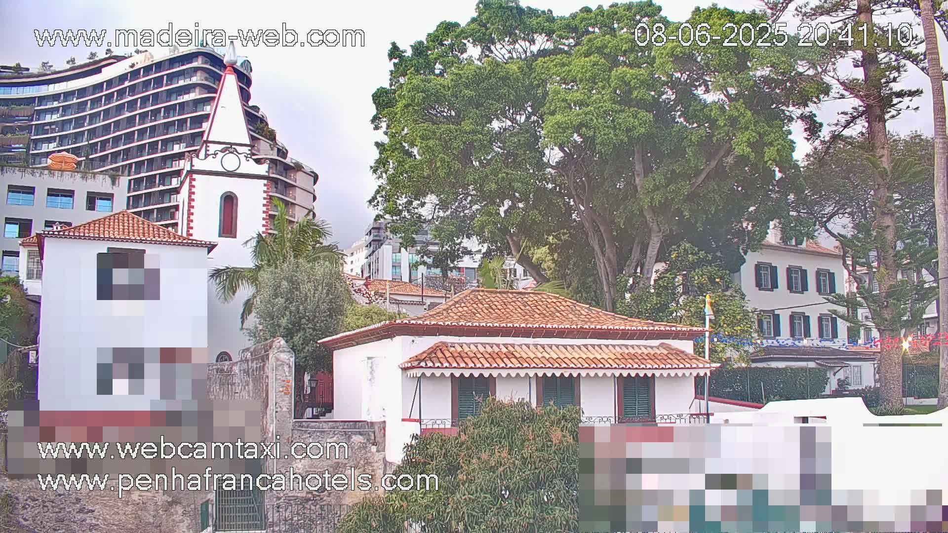 Funchal City View from Penha de Franca Hotel Live Cam - Funchal, Madeira, Portugal