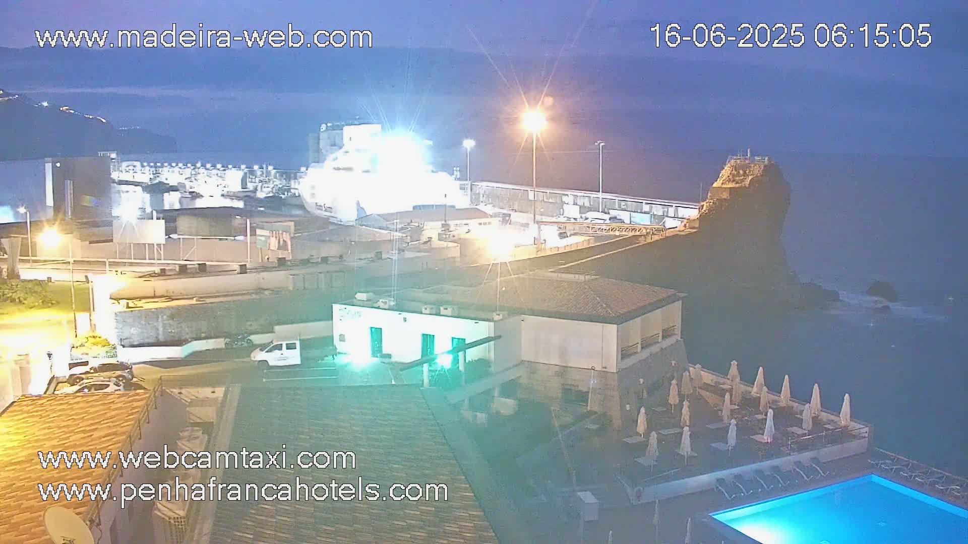 Funchal City View from Penha de Franca Hotel Live Cam - Funchal, Madeira, Portugal