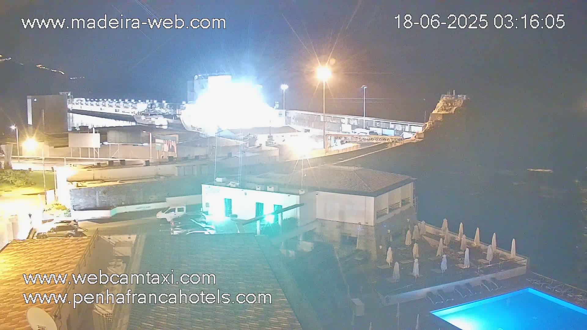 Funchal City View from Penha de Franca Hotel Live Cam - Funchal, Madeira, Portugal
