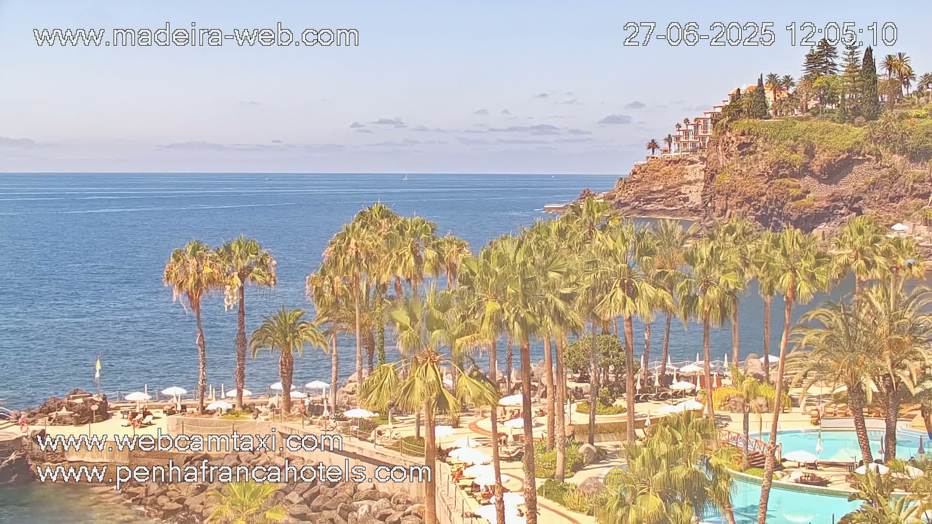 Funchal City View from Penha de Franca Hotel Live Cam - Funchal, Madeira, Portugal