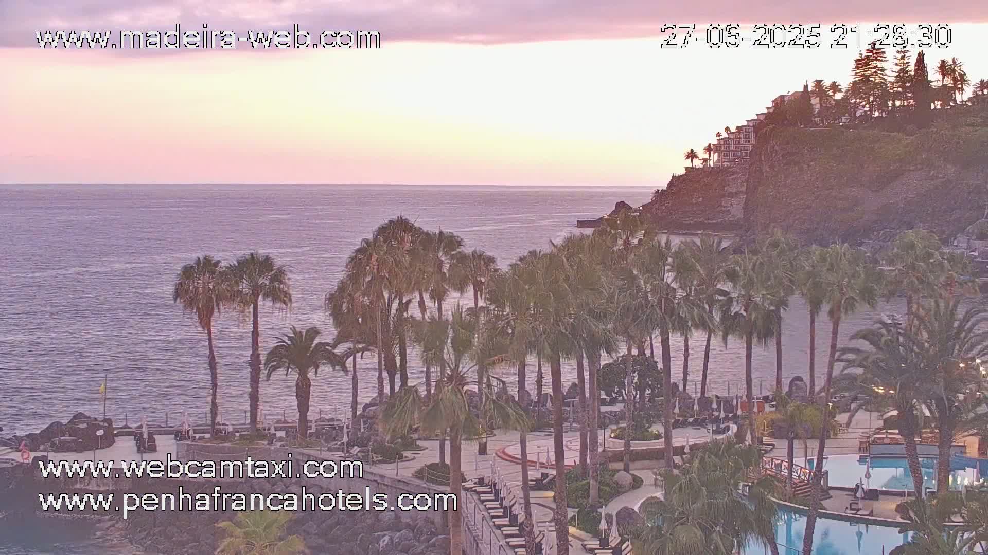 Funchal City View from Penha de Franca Hotel Live Cam - Funchal, Madeira, Portugal