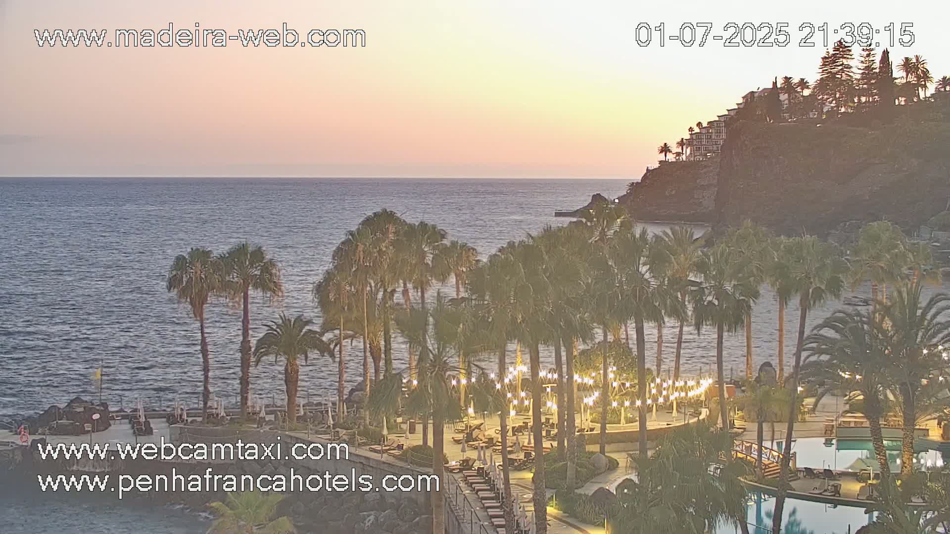 Funchal City View from Penha de Franca Hotel Live Cam - Funchal, Madeira, Portugal