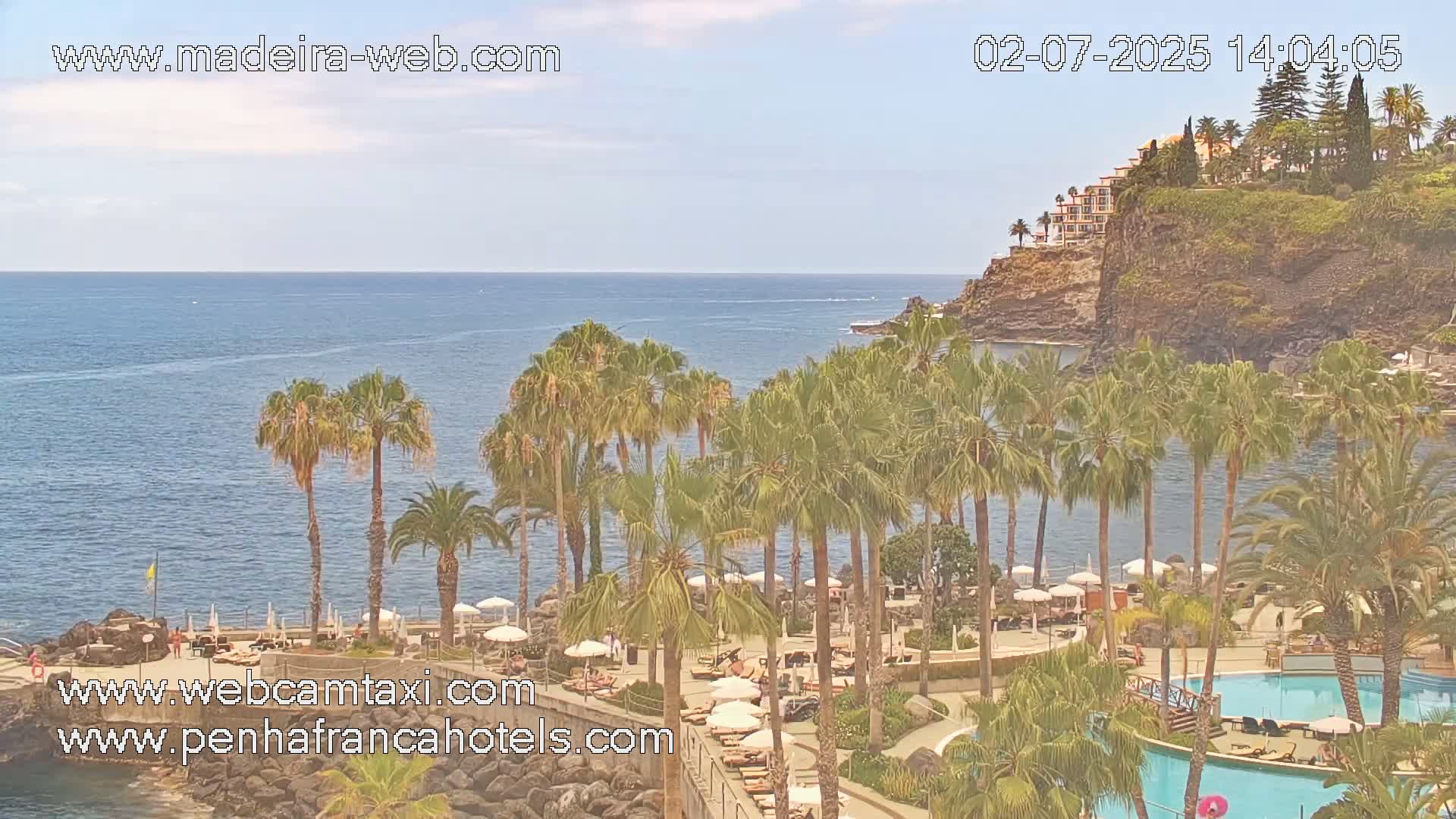 Funchal City View from Penha de Franca Hotel Live Cam - Funchal, Madeira, Portugal