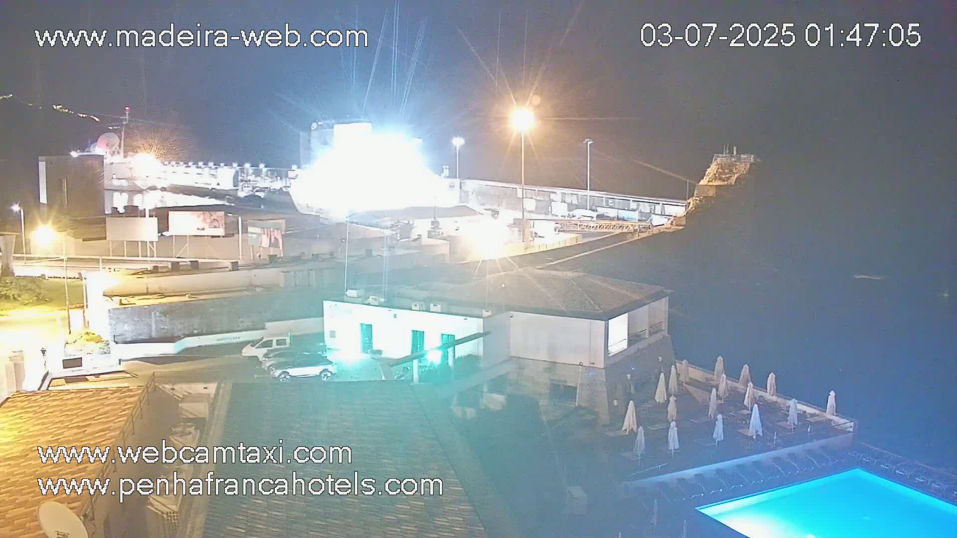 Funchal City View from Penha de Franca Hotel Live Cam - Funchal, Madeira, Portugal