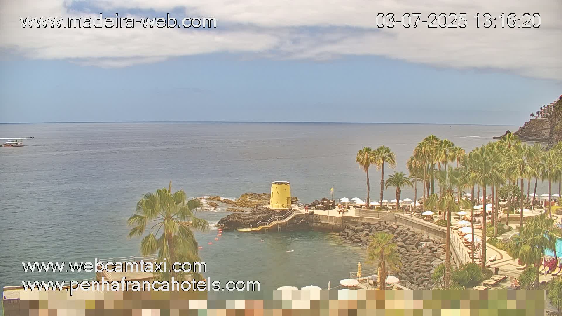 Funchal City View from Penha de Franca Hotel Live Cam - Funchal, Madeira, Portugal