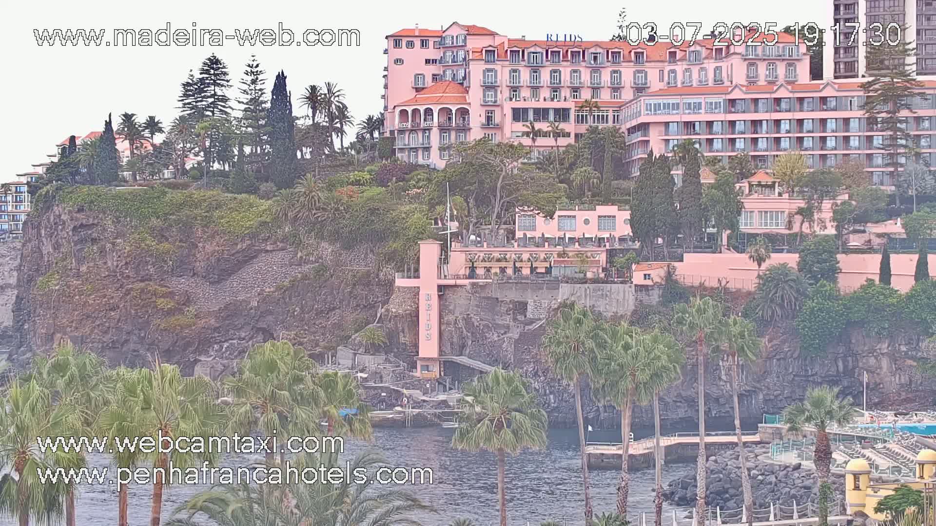 Funchal City View from Penha de Franca Hotel Live Cam - Funchal, Madeira, Portugal