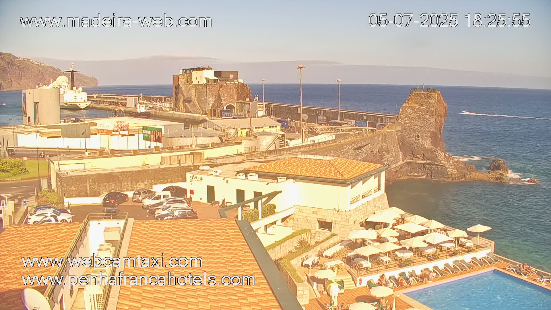 Funchal City View from Penha de Franca Hotel Live Cam - Funchal, Madeira, Portugal