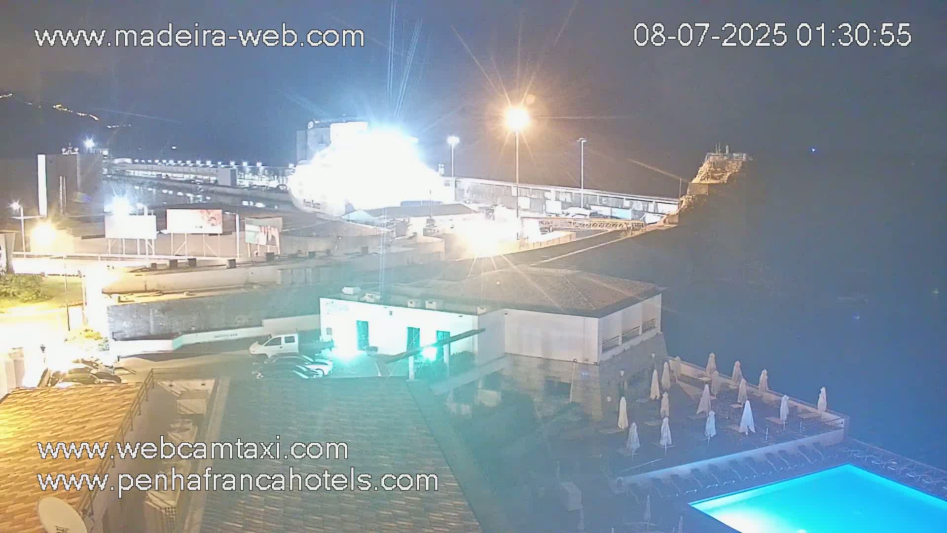 Funchal City View from Penha de Franca Hotel Live Cam - Funchal, Madeira, Portugal