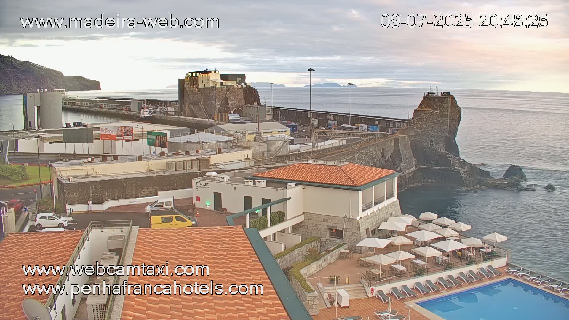 Funchal City View from Penha de Franca Hotel Live Cam - Funchal, Madeira, Portugal