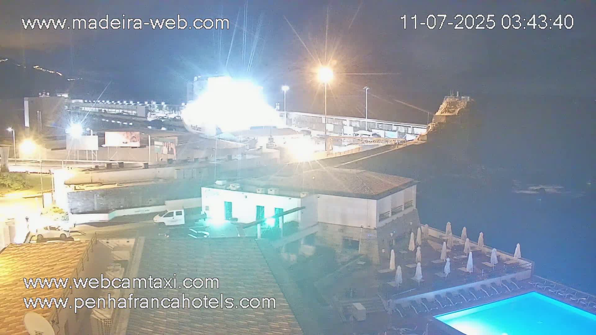 Funchal City View from Penha de Franca Hotel Live Cam - Funchal, Madeira, Portugal