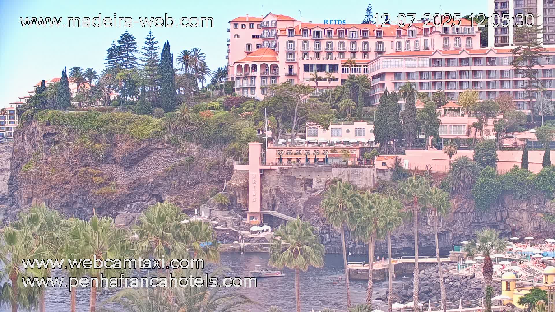 Funchal City View from Penha de Franca Hotel Live Cam - Funchal, Madeira, Portugal