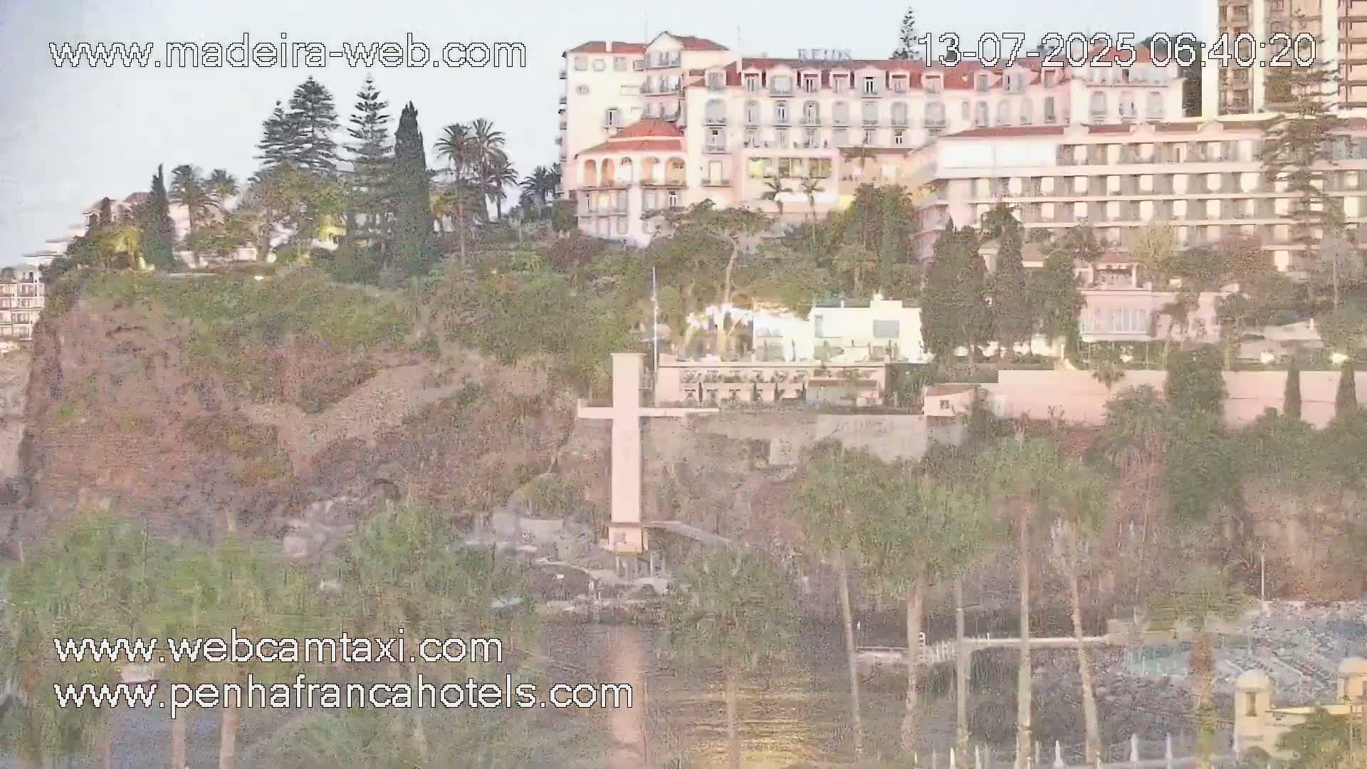 Funchal City View from Penha de Franca Hotel Live Cam - Funchal, Madeira, Portugal