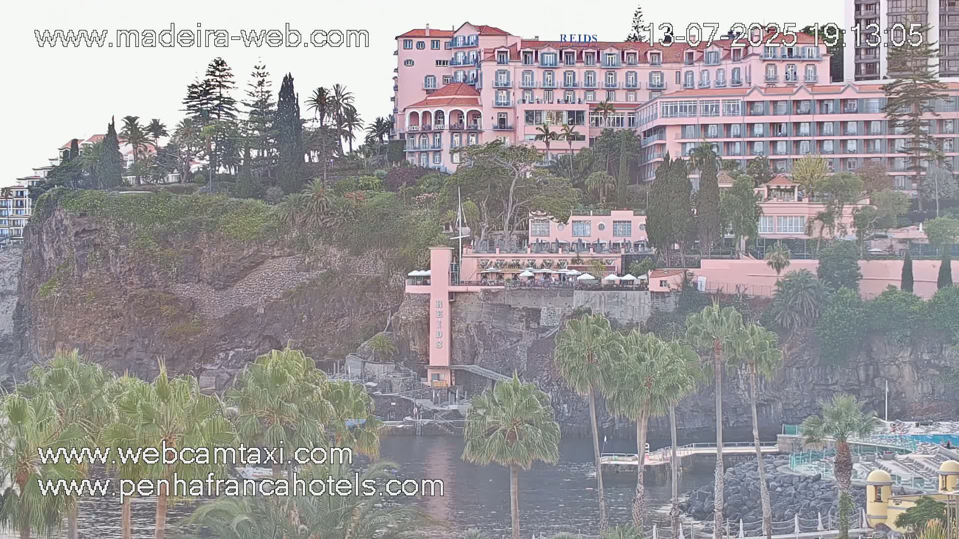 Funchal City View from Penha de Franca Hotel Live Cam - Funchal, Madeira, Portugal