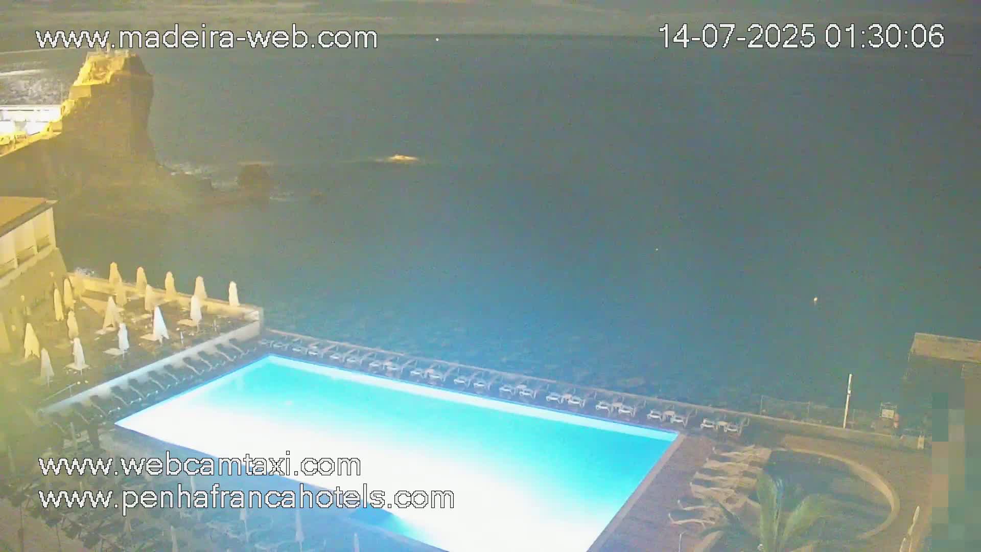 Funchal City View from Penha de Franca Hotel Live Cam - Funchal, Madeira, Portugal