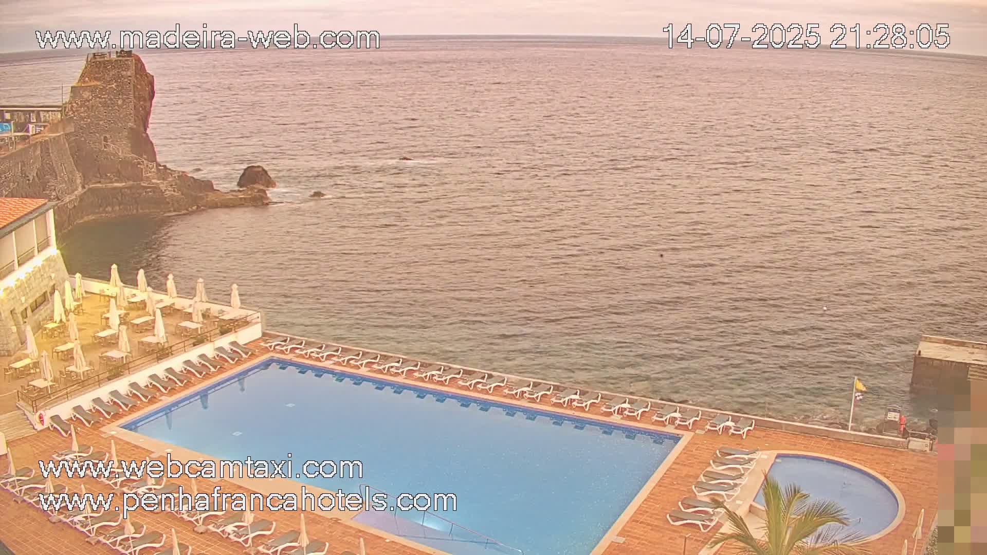 Funchal City View from Penha de Franca Hotel Live Cam - Funchal, Madeira, Portugal