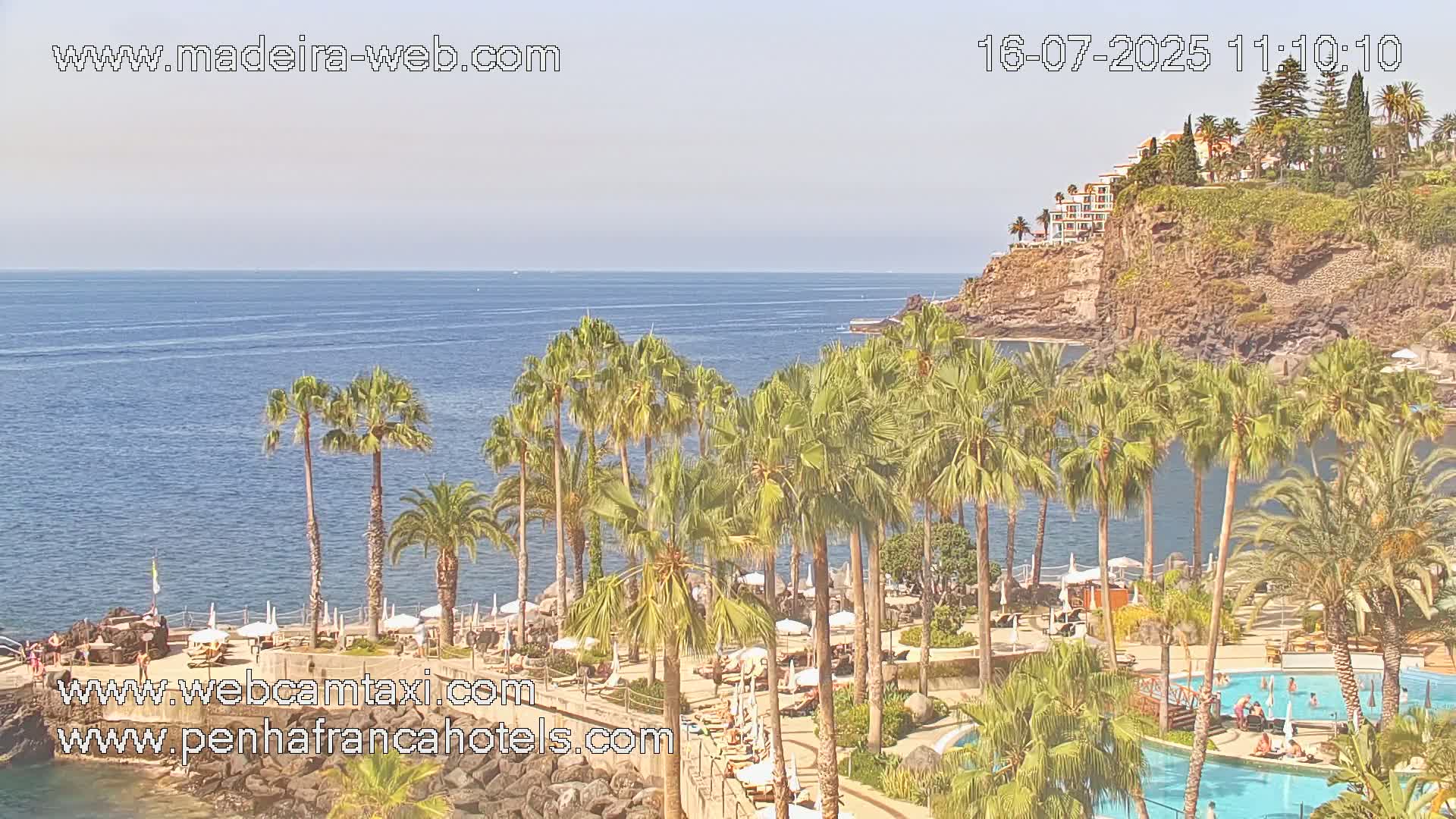 Funchal City View from Penha de Franca Hotel Live Cam - Funchal, Madeira, Portugal
