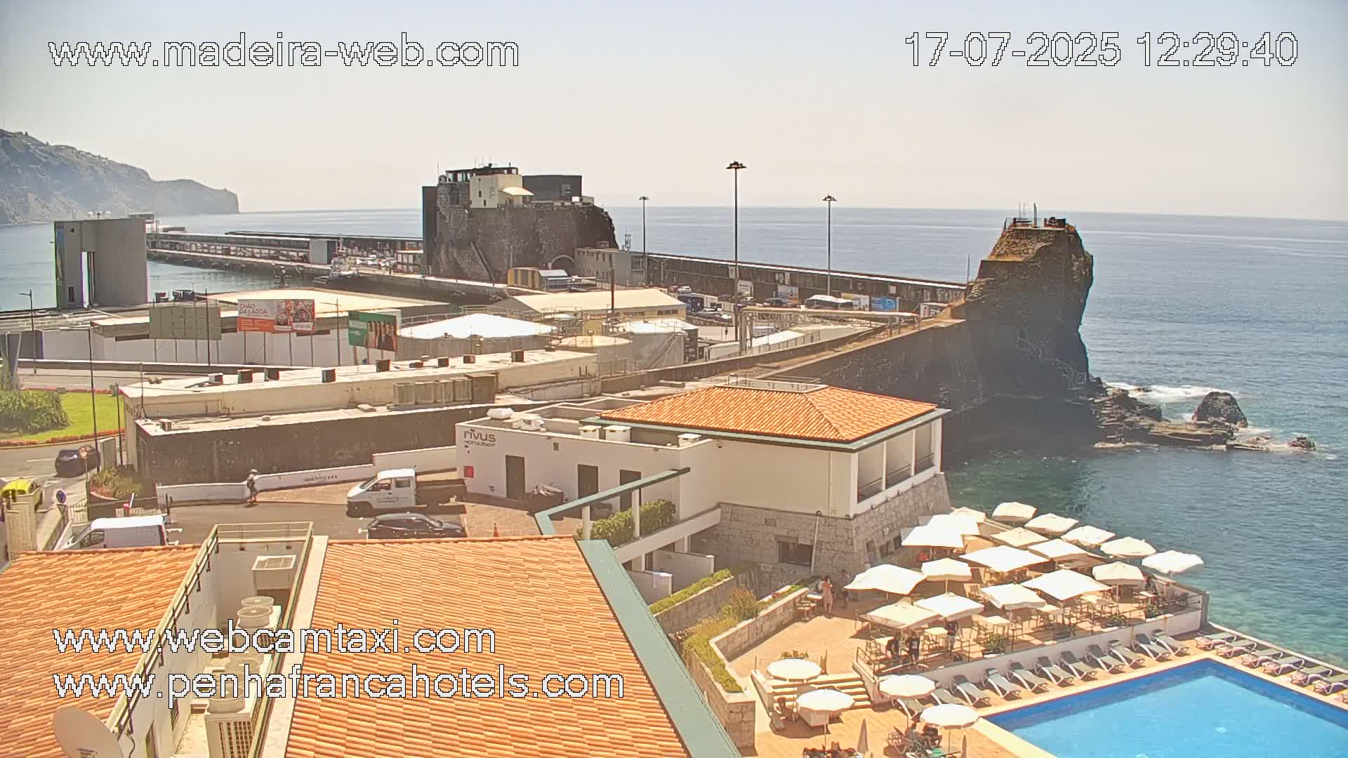 Funchal City View from Penha de Franca Hotel Live Cam - Funchal, Madeira, Portugal