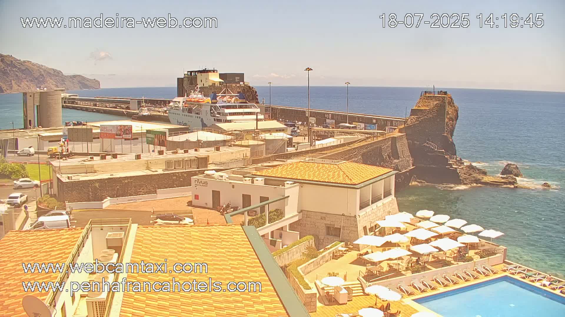Funchal City View from Penha de Franca Hotel Live Cam - Funchal, Madeira, Portugal
