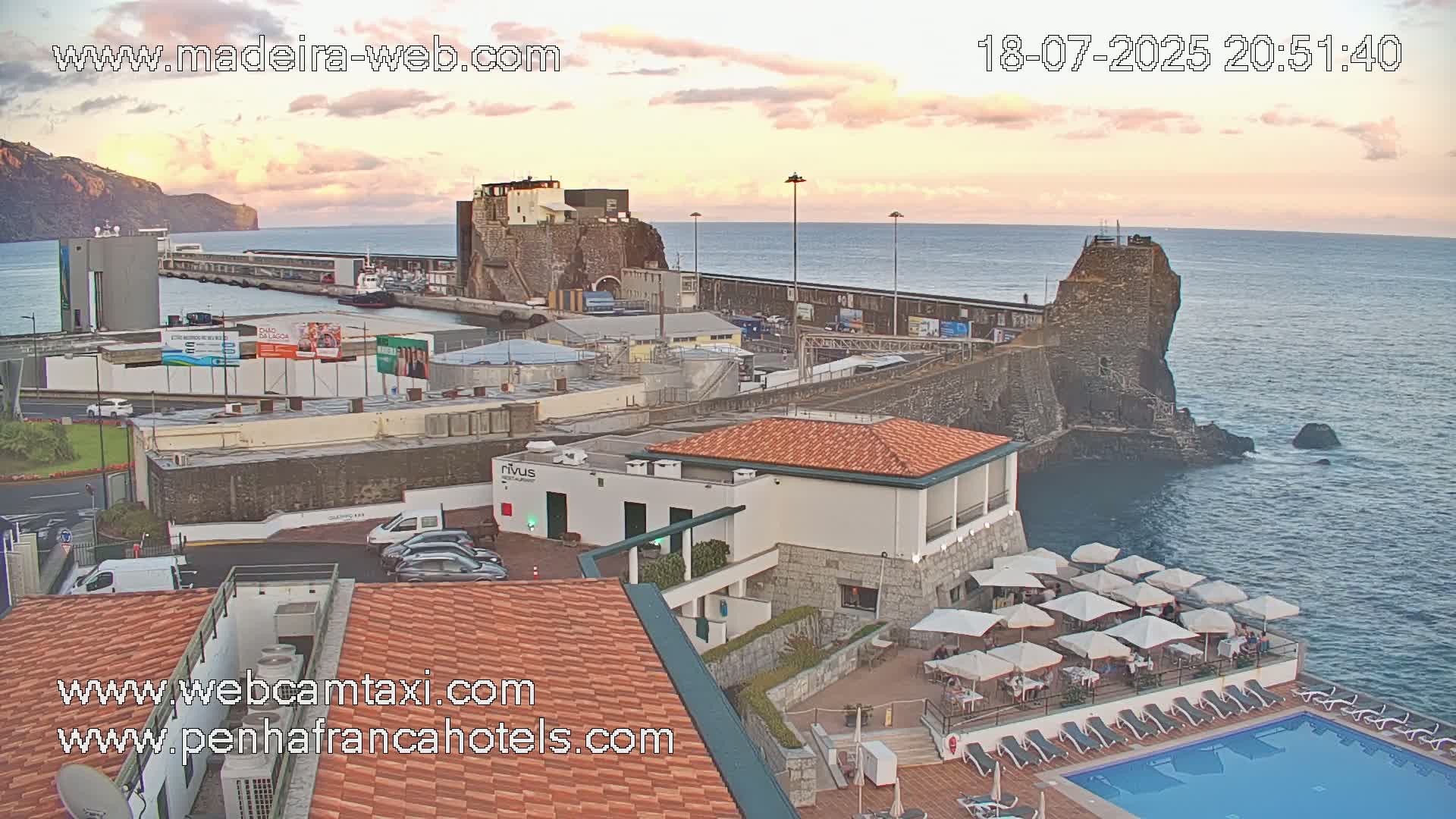 Funchal City View from Penha de Franca Hotel Live Cam - Funchal, Madeira, Portugal