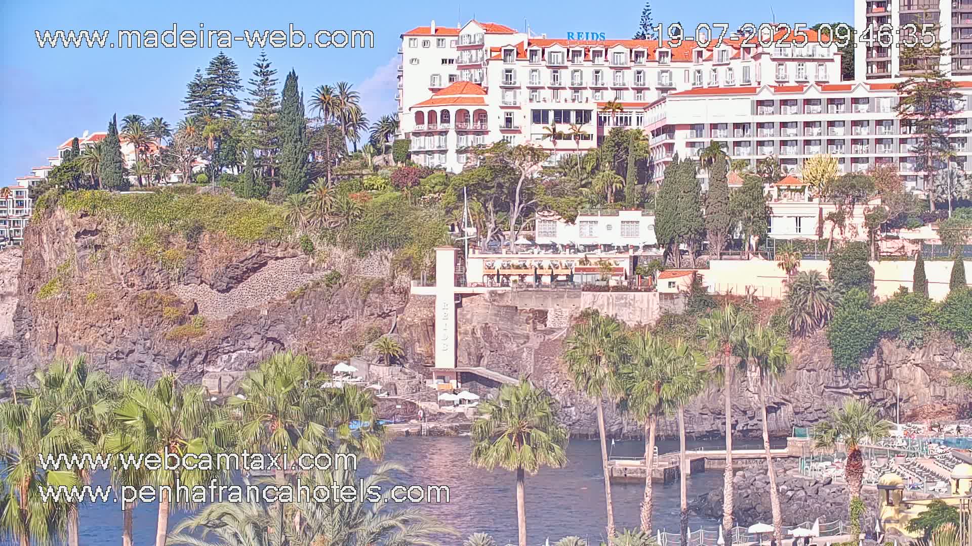 Funchal City View from Penha de Franca Hotel Live Cam - Funchal, Madeira, Portugal