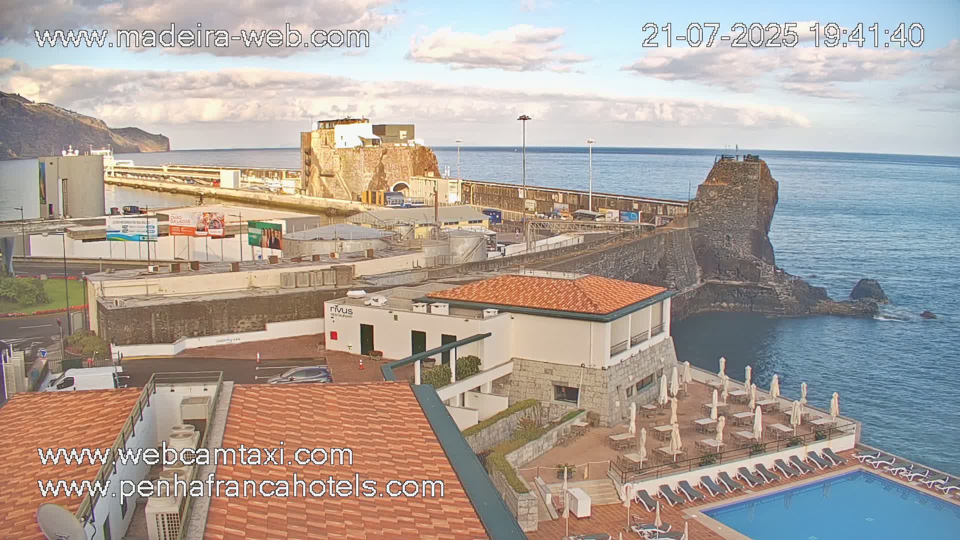 Funchal City View from Penha de Franca Hotel Live Cam - Funchal, Madeira, Portugal