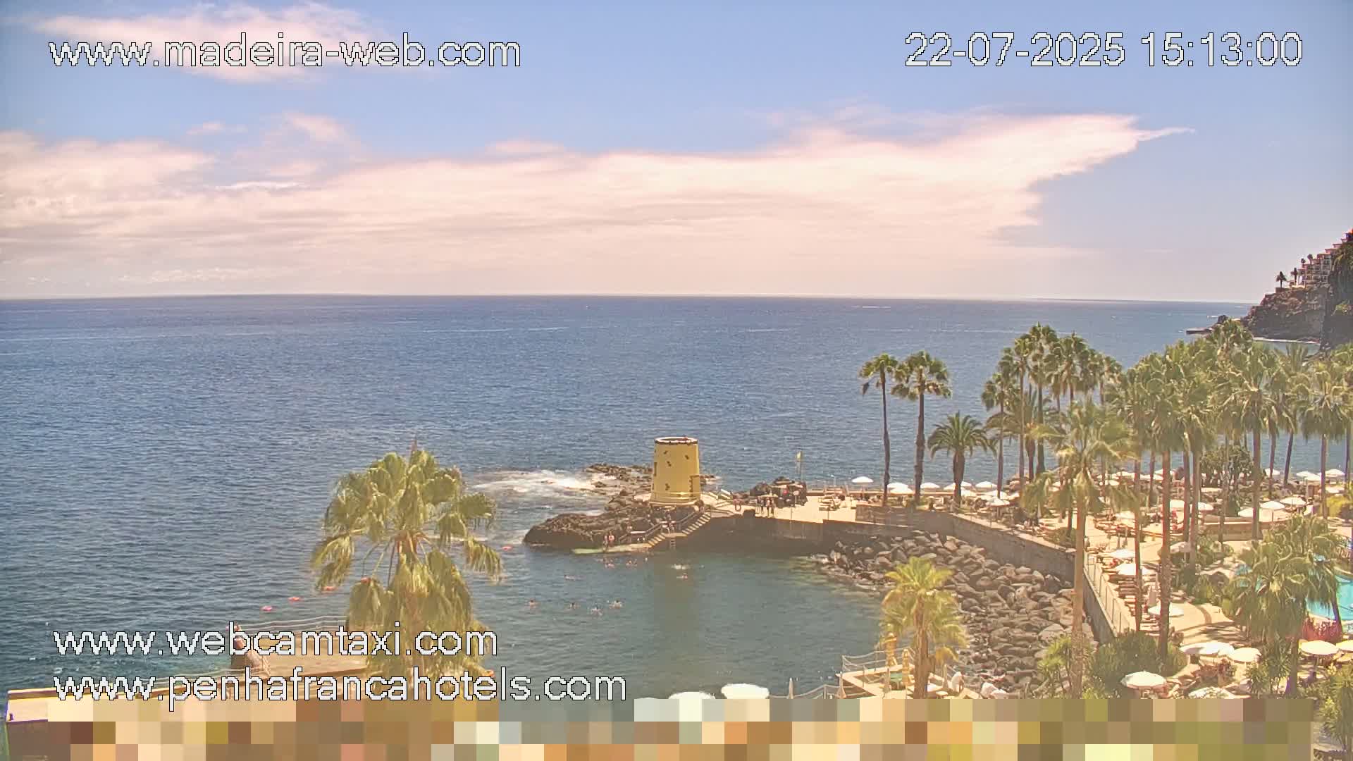 Funchal City View from Penha de Franca Hotel Live Cam - Funchal, Madeira, Portugal