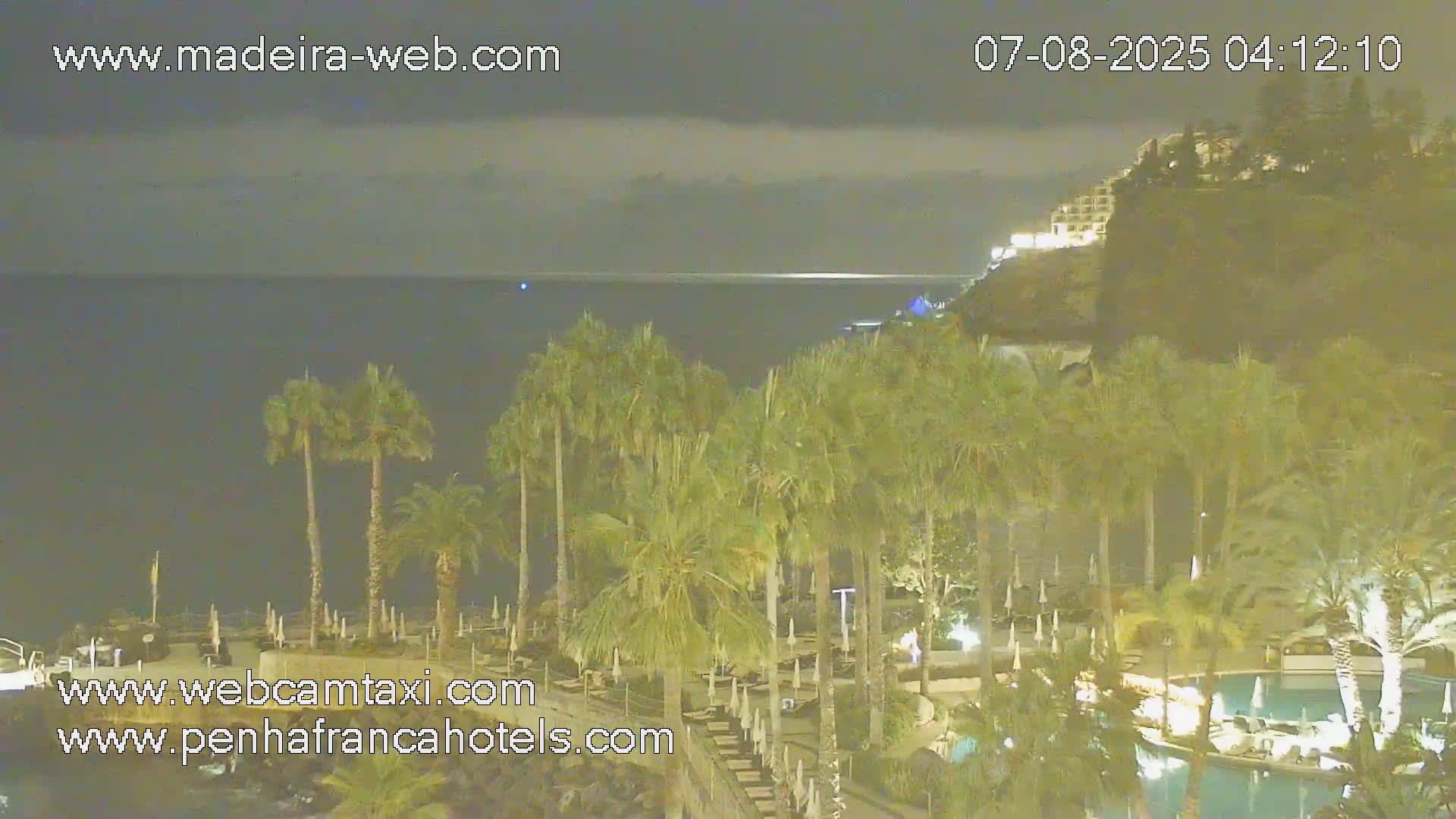 Funchal City View from Penha de Franca Hotel Live Cam - Funchal, Madeira, Portugal