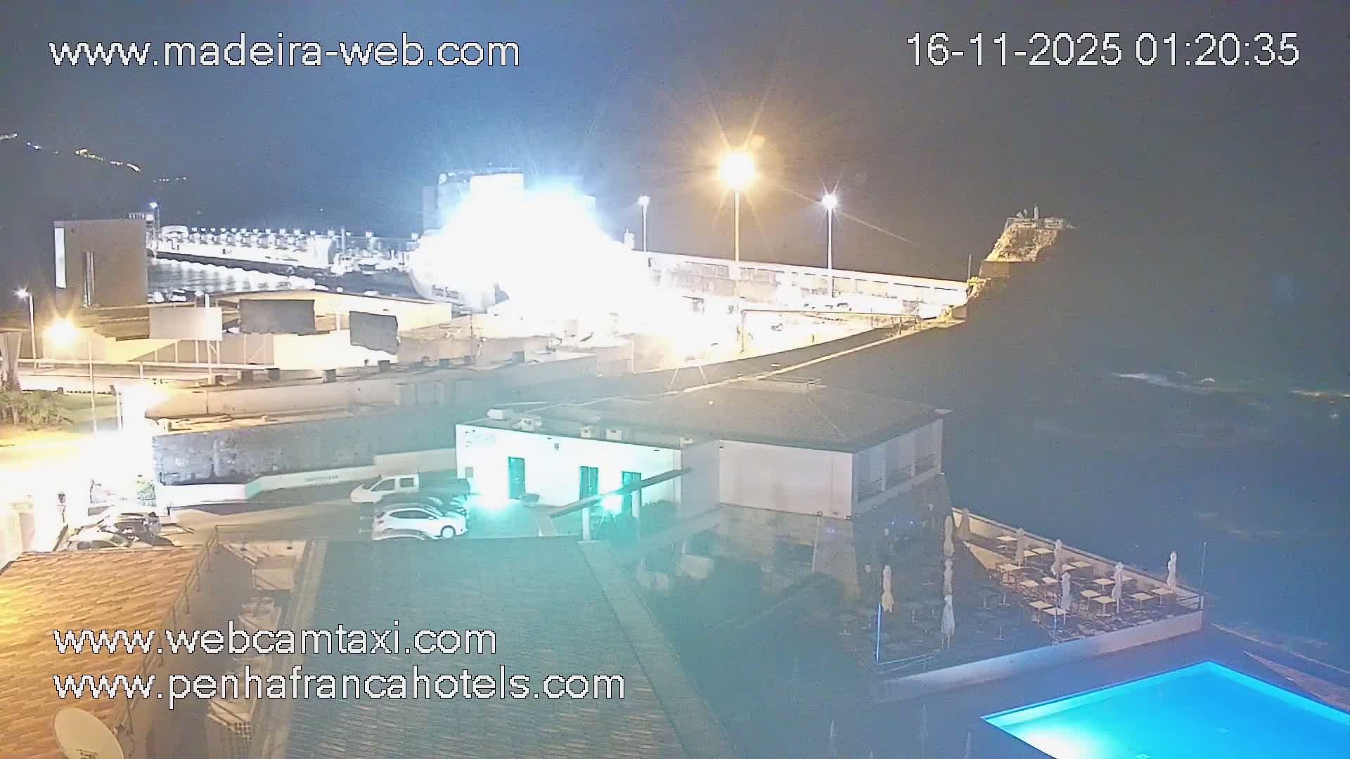 Funchal City View from Penha de Franca Hotel Live Cam - Funchal, Madeira, Portugal