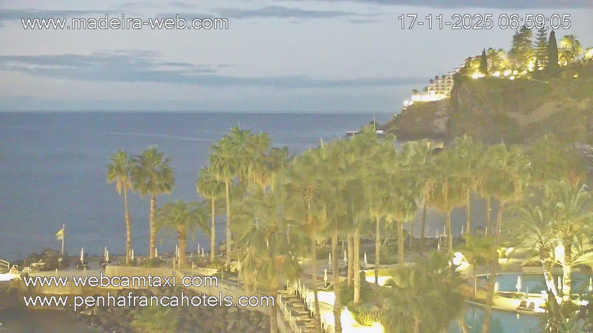 Funchal City View from Penha de Franca Hotel Live Cam - Funchal, Madeira, Portugal