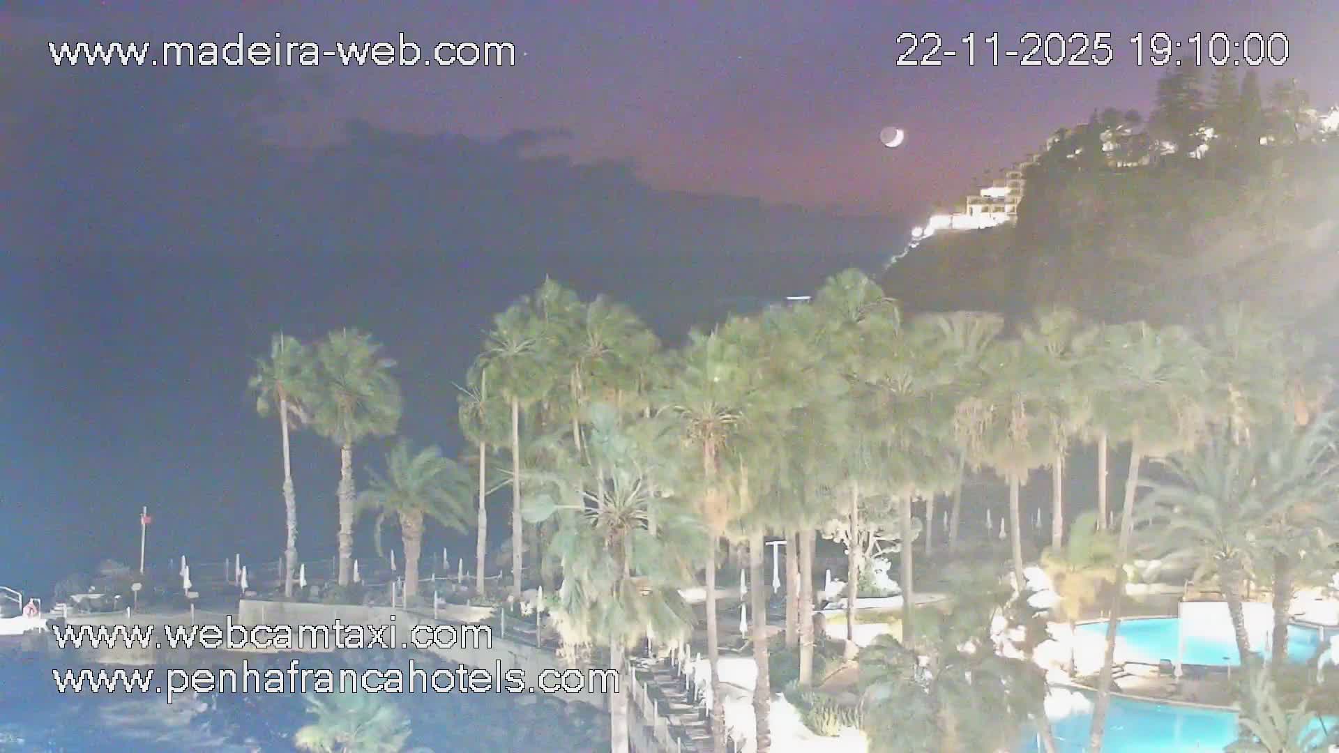 Funchal City View from Penha de Franca Hotel Live Cam - Funchal, Madeira, Portugal