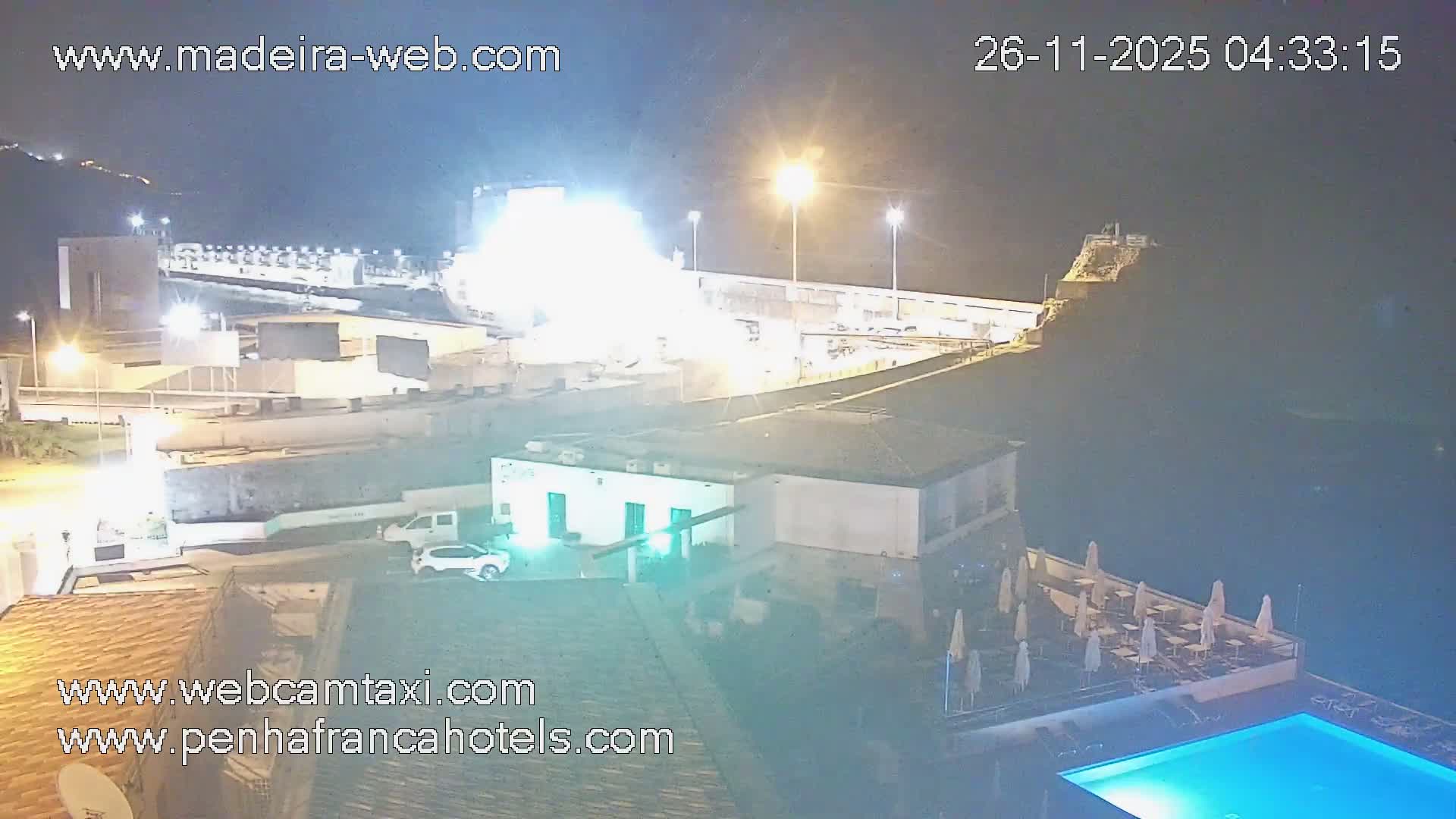 Funchal City View from Penha de Franca Hotel Live Cam - Funchal, Madeira, Portugal