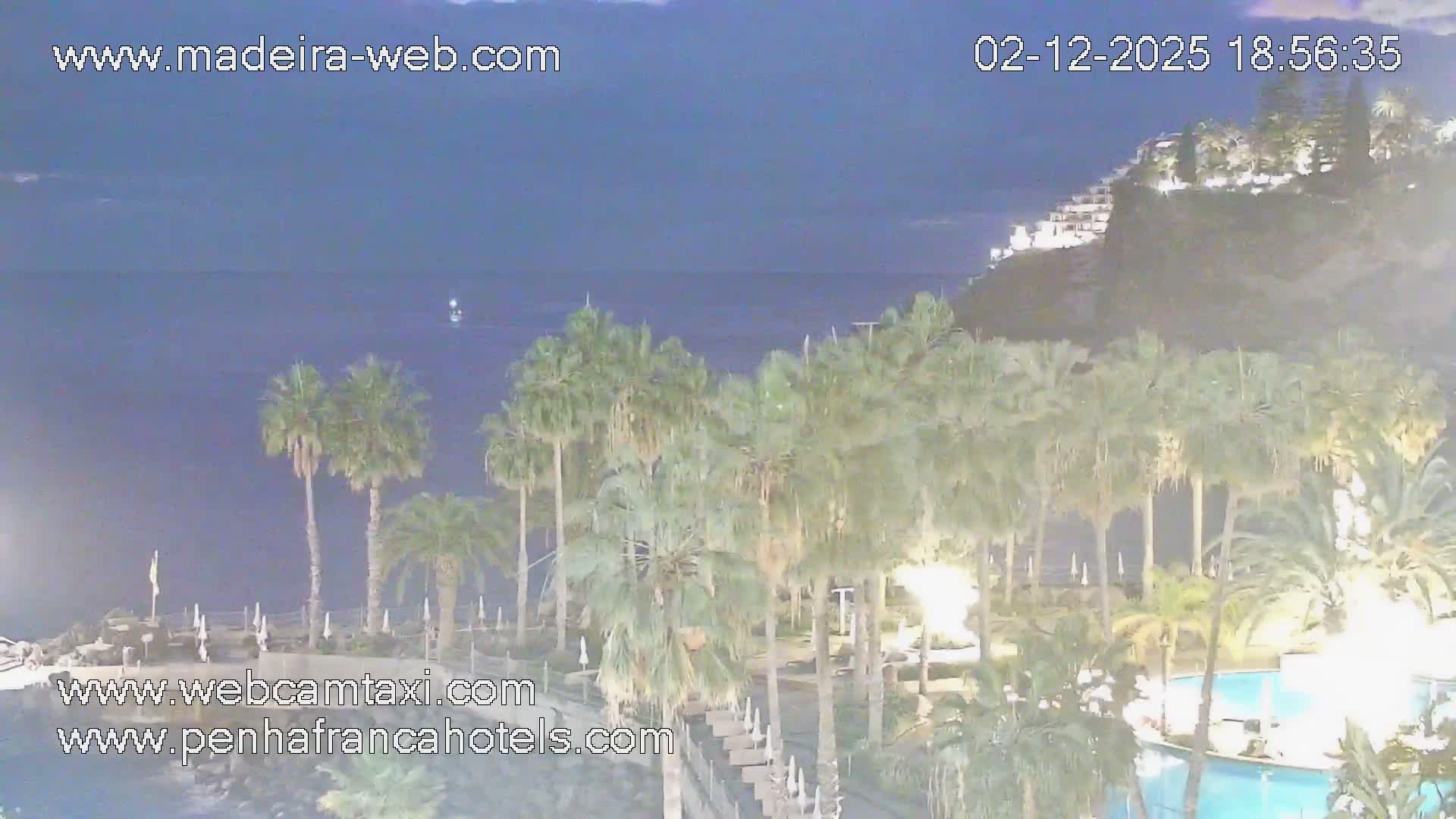 Funchal City View from Penha de Franca Hotel Live Cam - Funchal, Madeira, Portugal